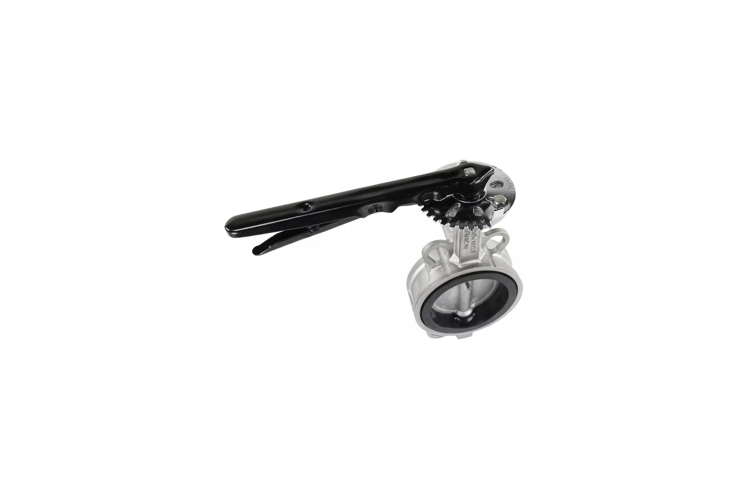 Затвор дисковый поворотный DN.ru 316L-316L-NBR Ду300 Ру16 с рукояткой D050-01516
