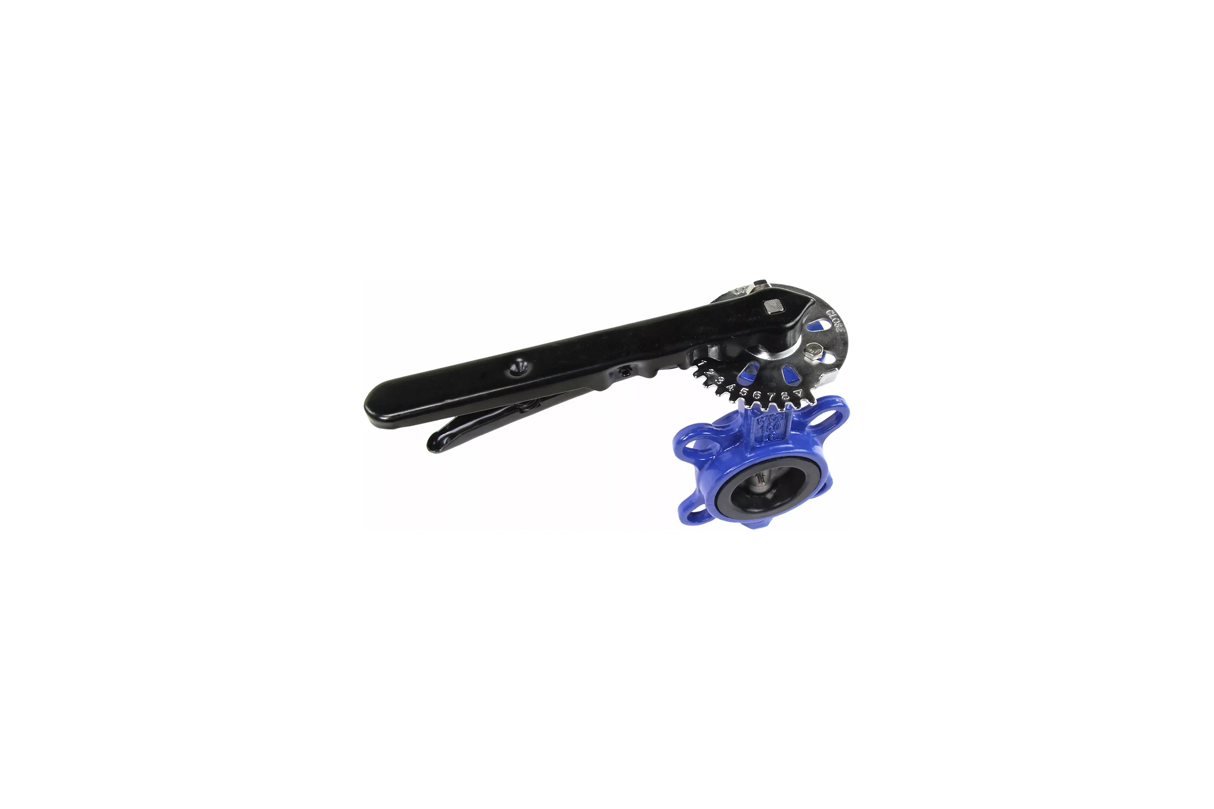 Поворотный дисковый затвор DN.ru WCB-316L-EPDM Ду100 Ру16 с рукояткой D050-01929