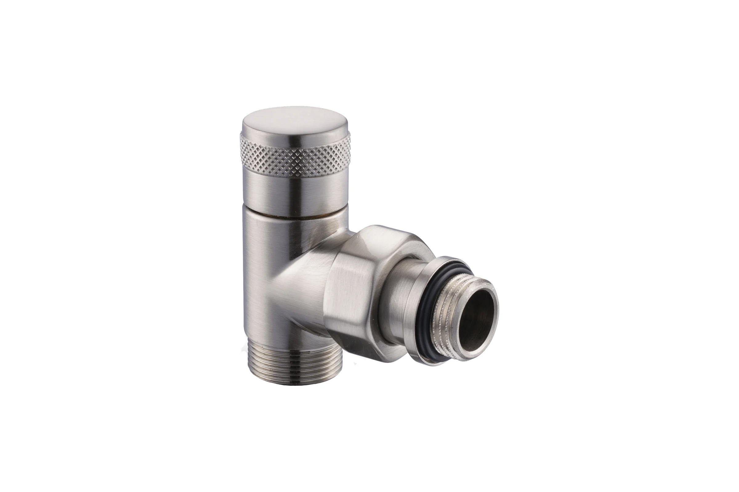 Угловой запорный вентиль SR Rubinetterie Tondera 1/2"х3/4" E, матовый никель 0673-1500NSE0