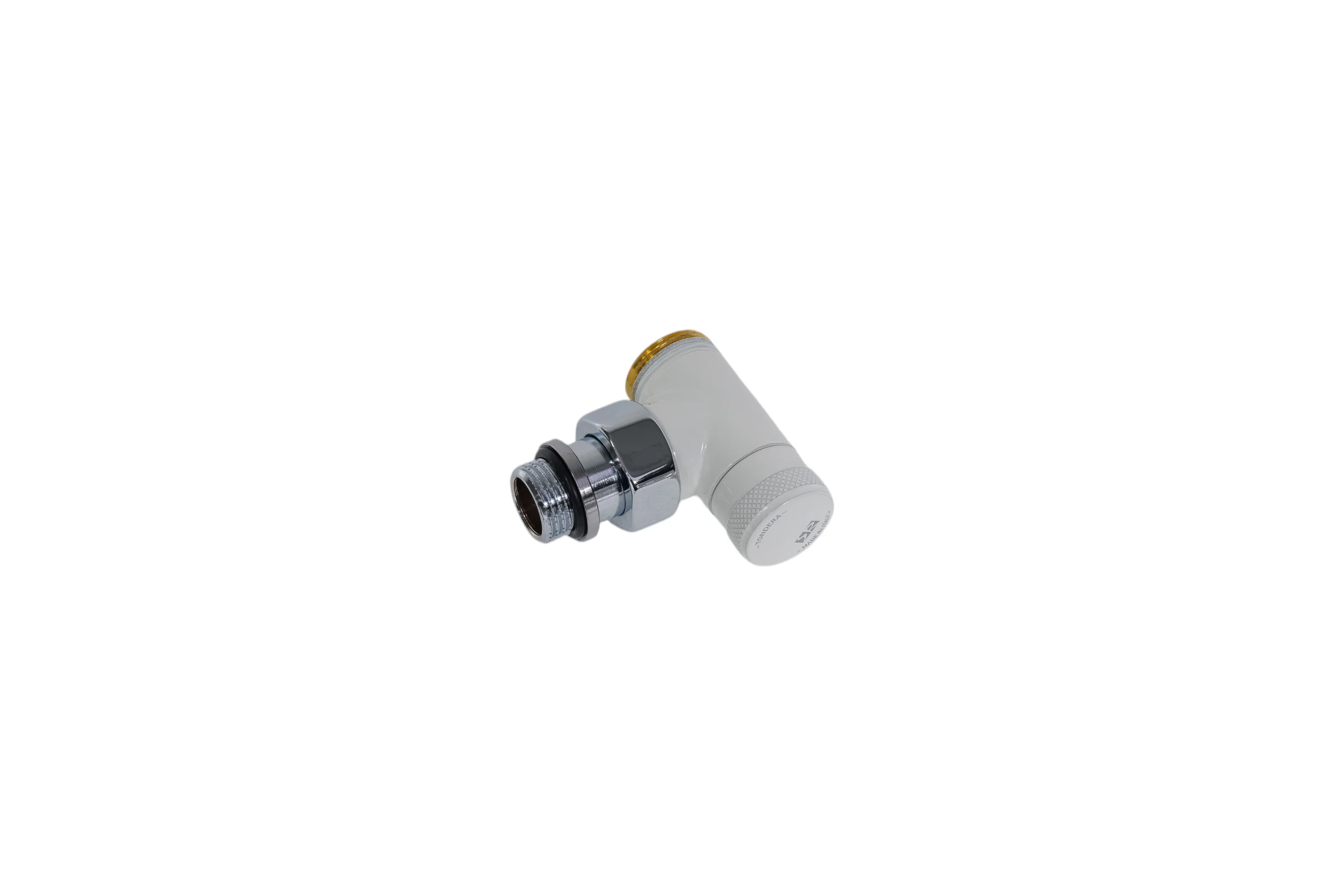 Угловой запорный вентиль SR Rubinetterie Tondera 1/2"х3/4" E, белый 0673-1500VCEA