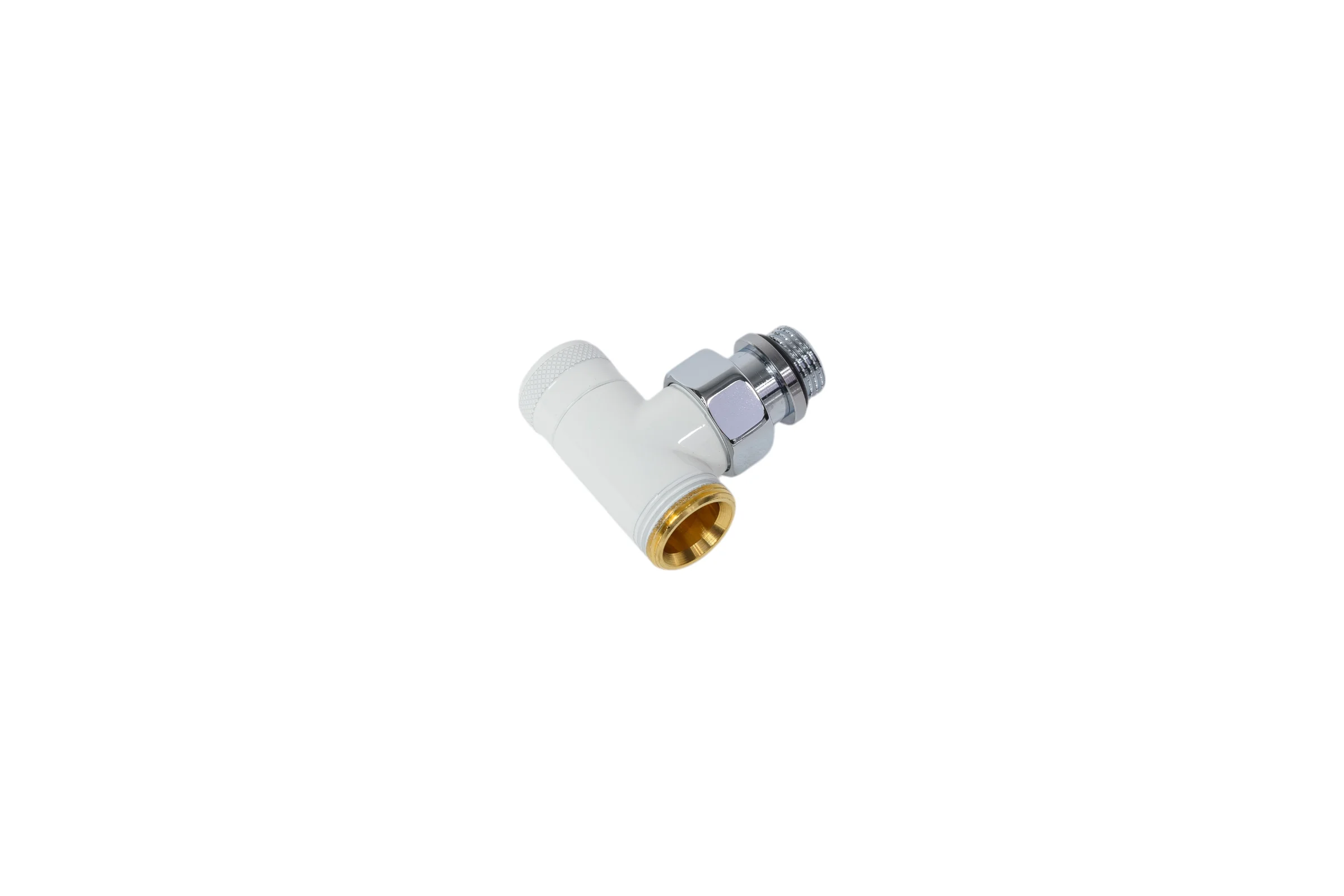Угловой запорный вентиль SR Rubinetterie Tondera 1/2"х3/4" E, белый 0673-1500VCEA