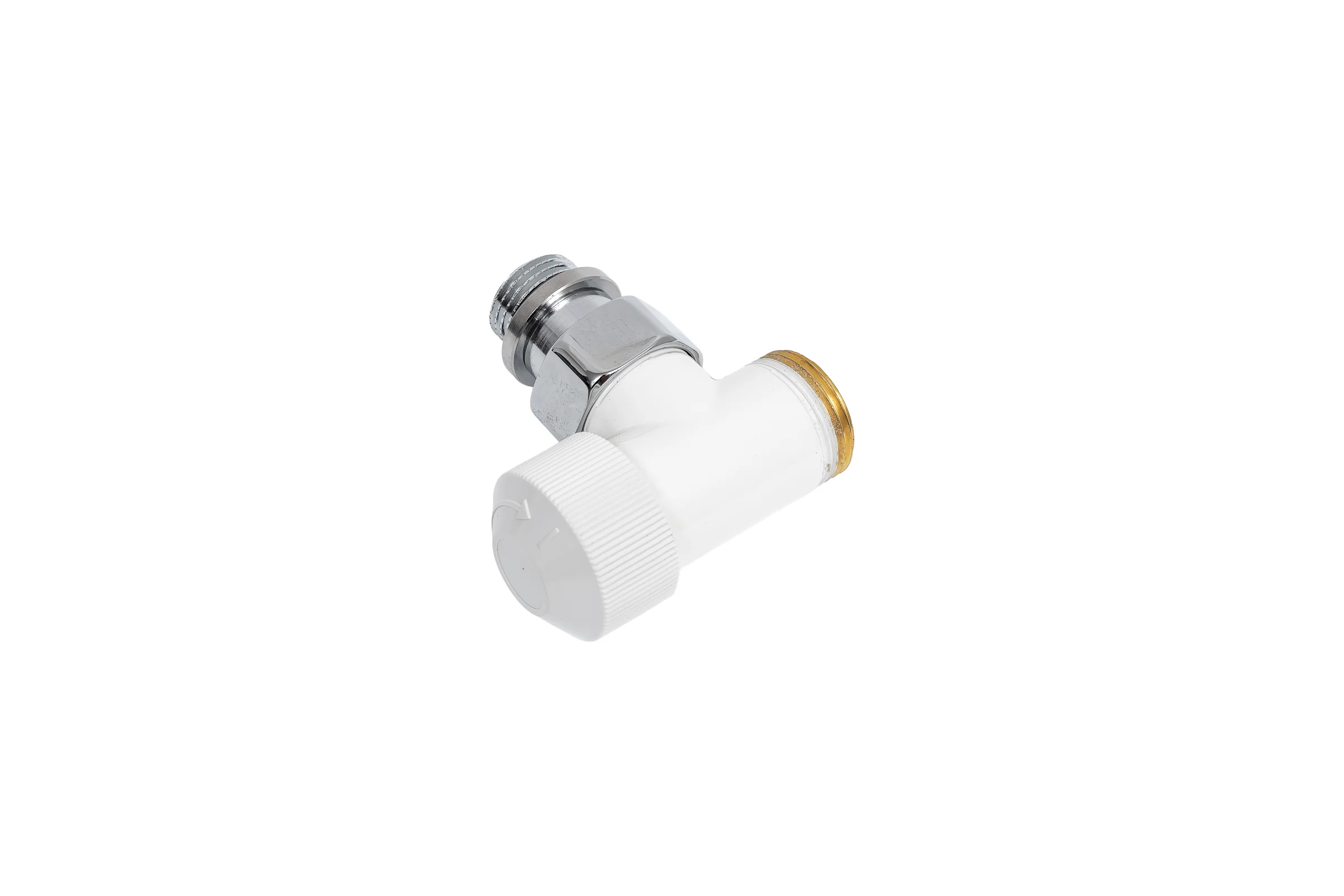 Угловой клапан SR Rubinetterie Tondera термостатический, 1/2"х3/4" Е, белый 0633-1500VCEA