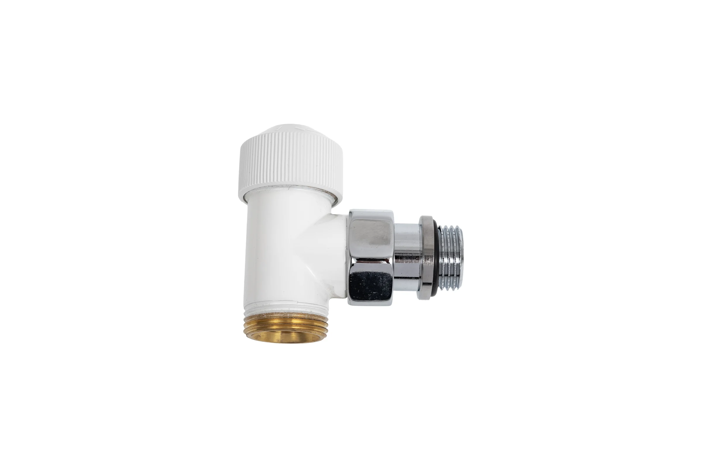 Угловой клапан SR Rubinetterie Tondera термостатический, 1/2"х3/4" Е, белый 0633-1500VCEA