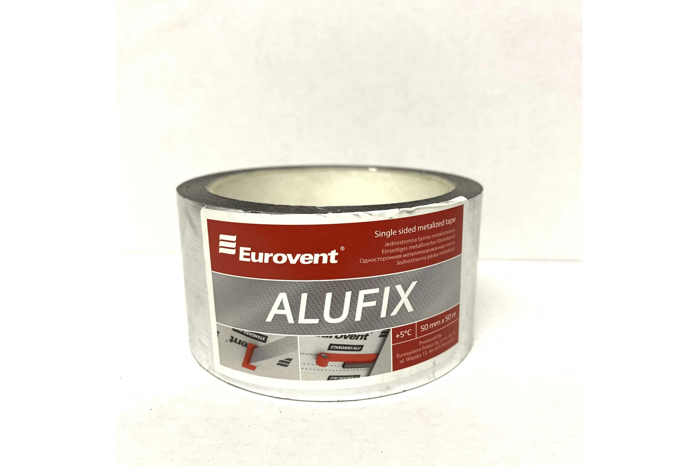 Односторонняя металлизированная лента Eurovent 50мм_50м  ALUFIX
