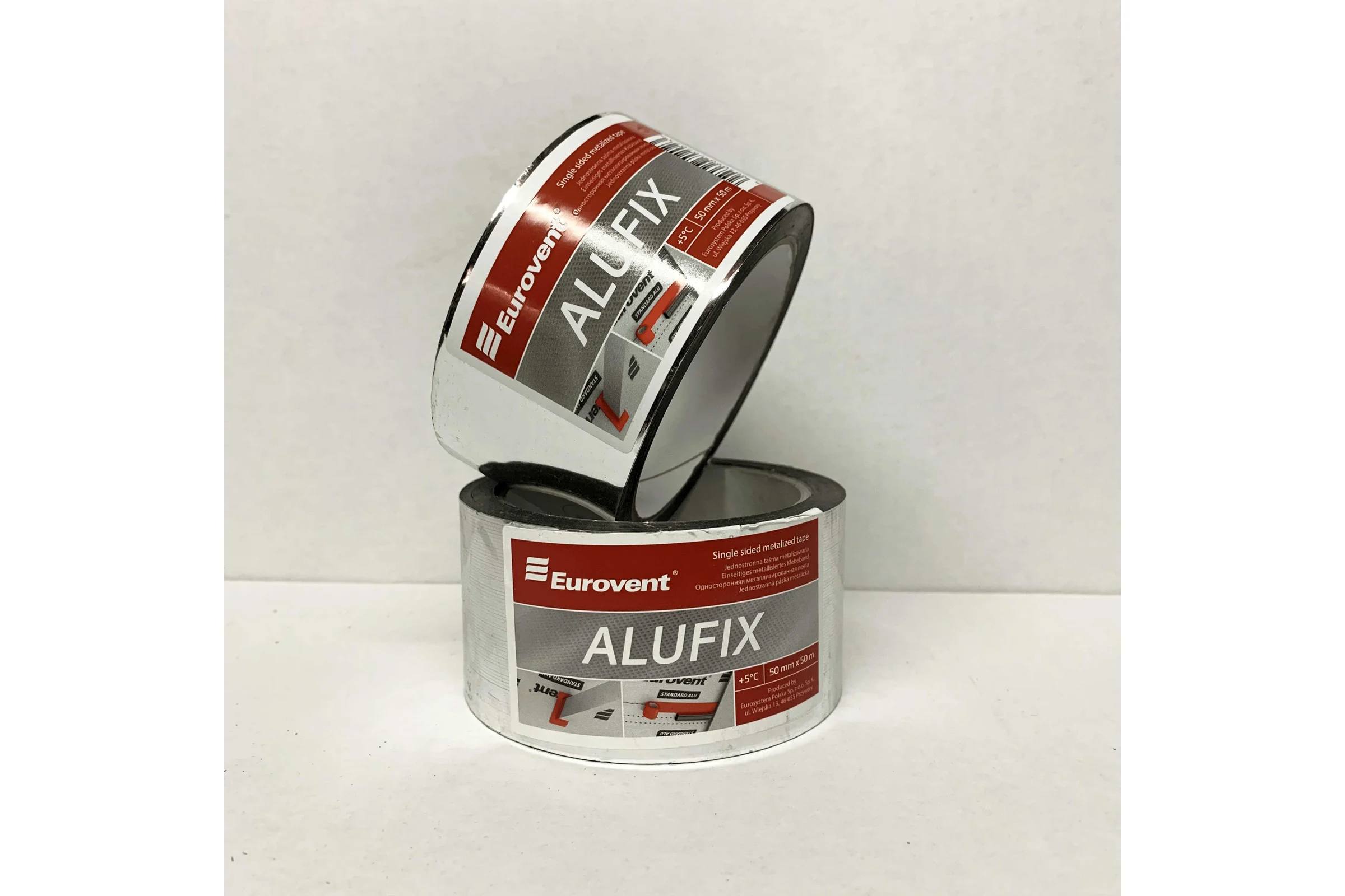 Односторонняя металлизированная лента Eurovent 50мм_50м  ALUFIX