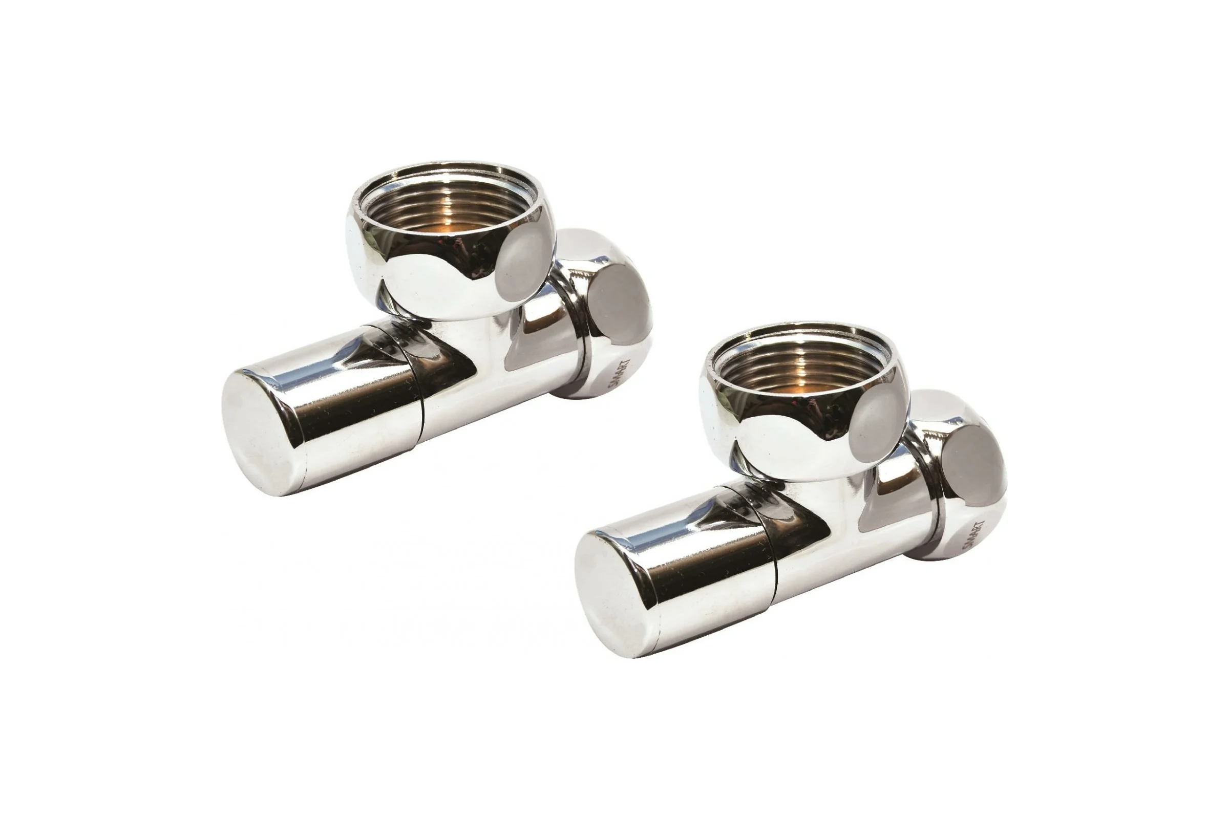 Угловой кран-вентиль SG, ручка колпак, хром, 1х3/4 г/г, 2 шт 8511SCH1005/2