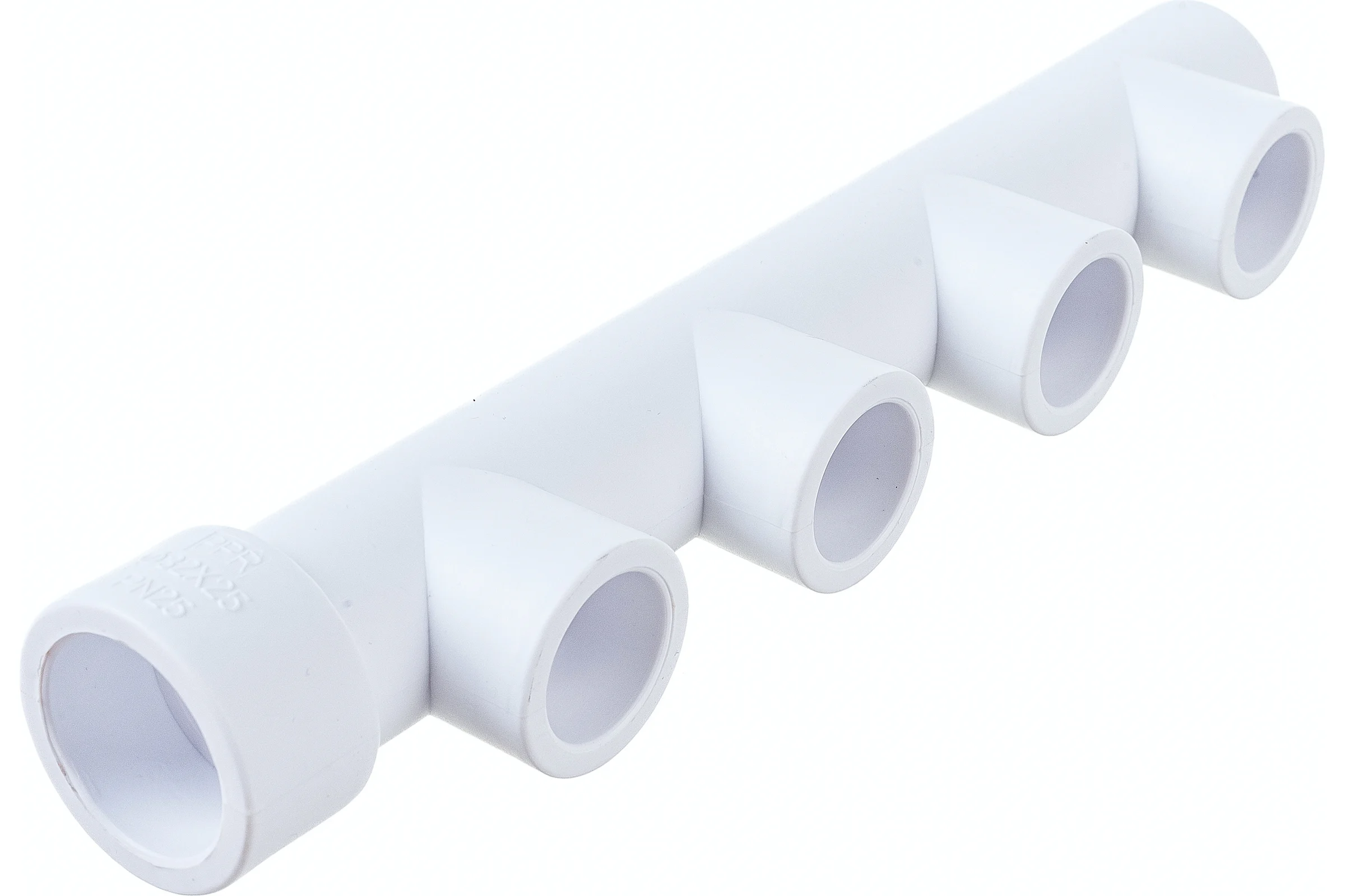 Коллектор Blue Ocean полипропиленовый 4 отвода - 32x25x4 PPRF/FCETA(W) -32х25х4