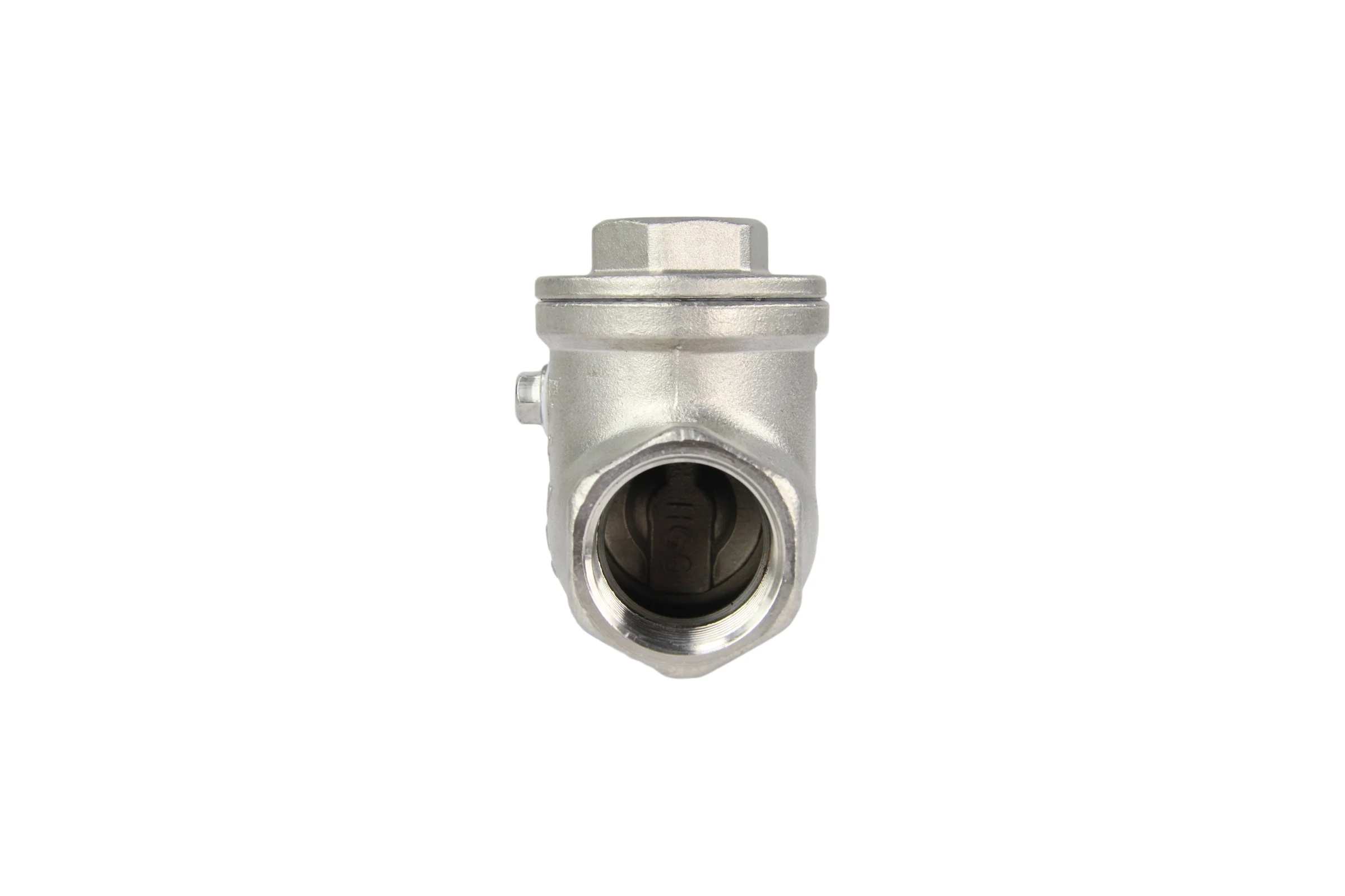 Клапан обратный SCV-316 3/4″ Ду20 DN.ru Ру16 муфтовый, поворотный, нержавеющая сталь D100-00494