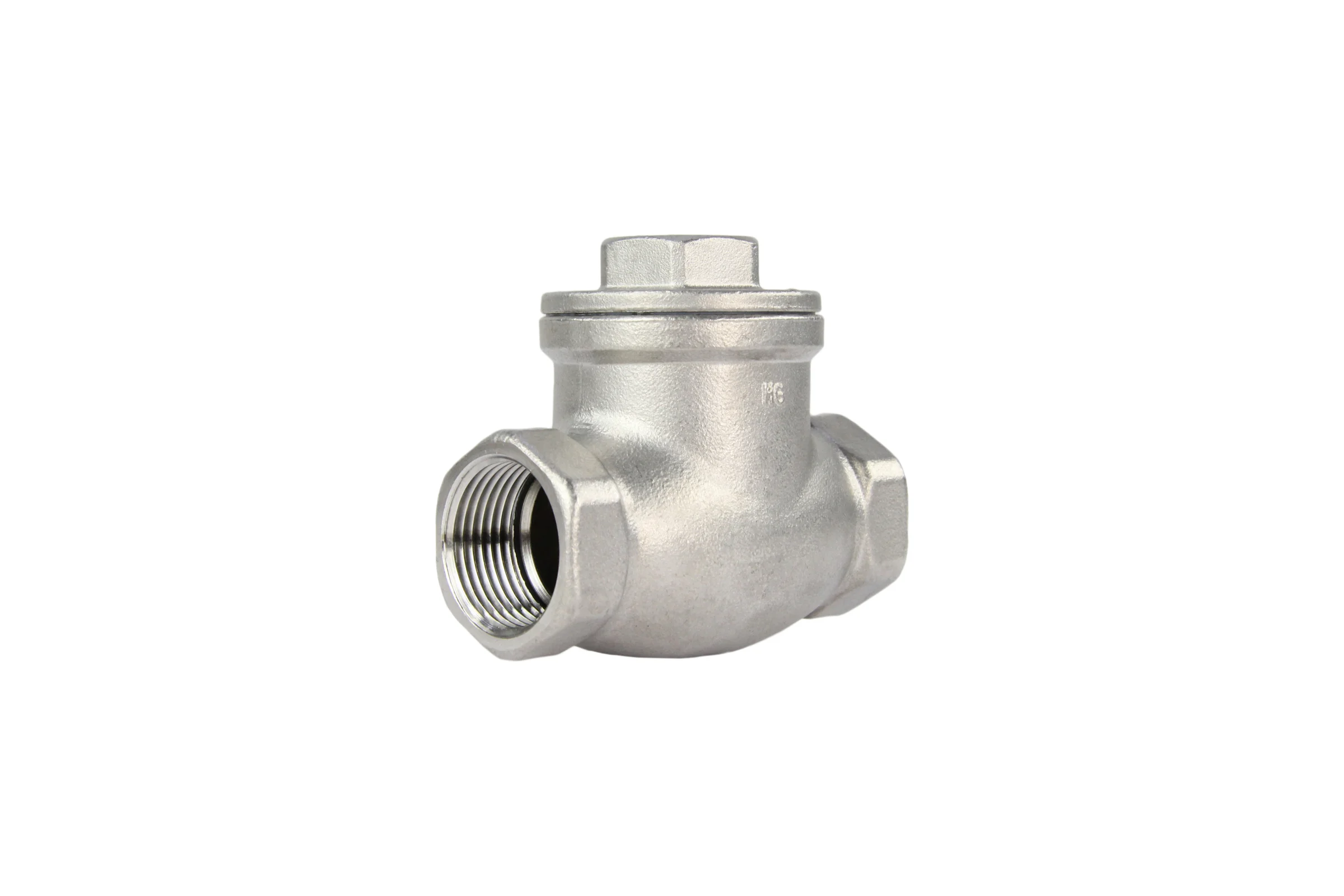 Клапан обратный SCV-316 3/4″ Ду20 DN.ru Ру16 муфтовый, поворотный, нержавеющая сталь D100-00494