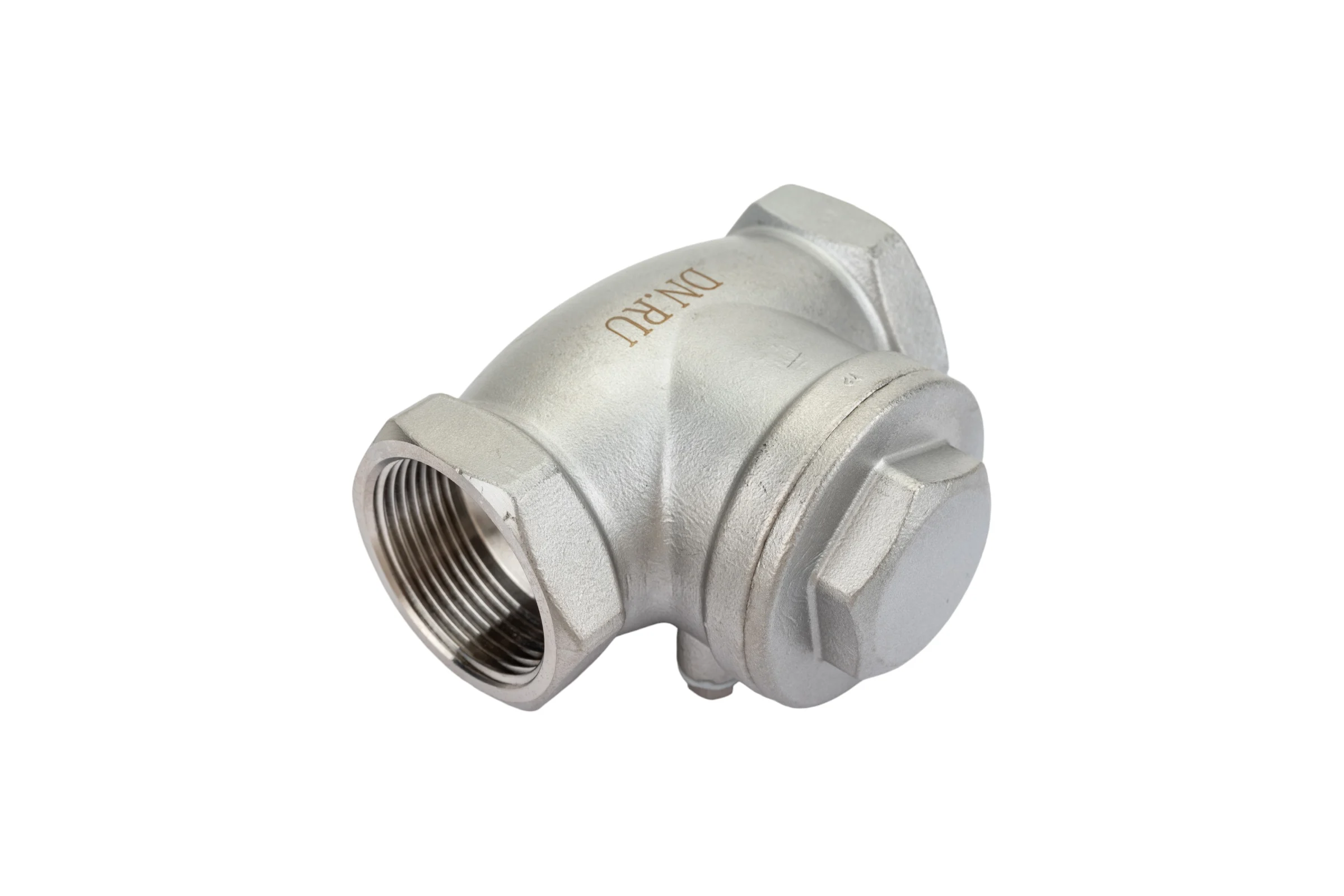 Клапан обратный SCV-316 1 1/4″ DN.ru Ду32 Ру16 муфтовый, поворотный, нержавеющая сталь D100-00496