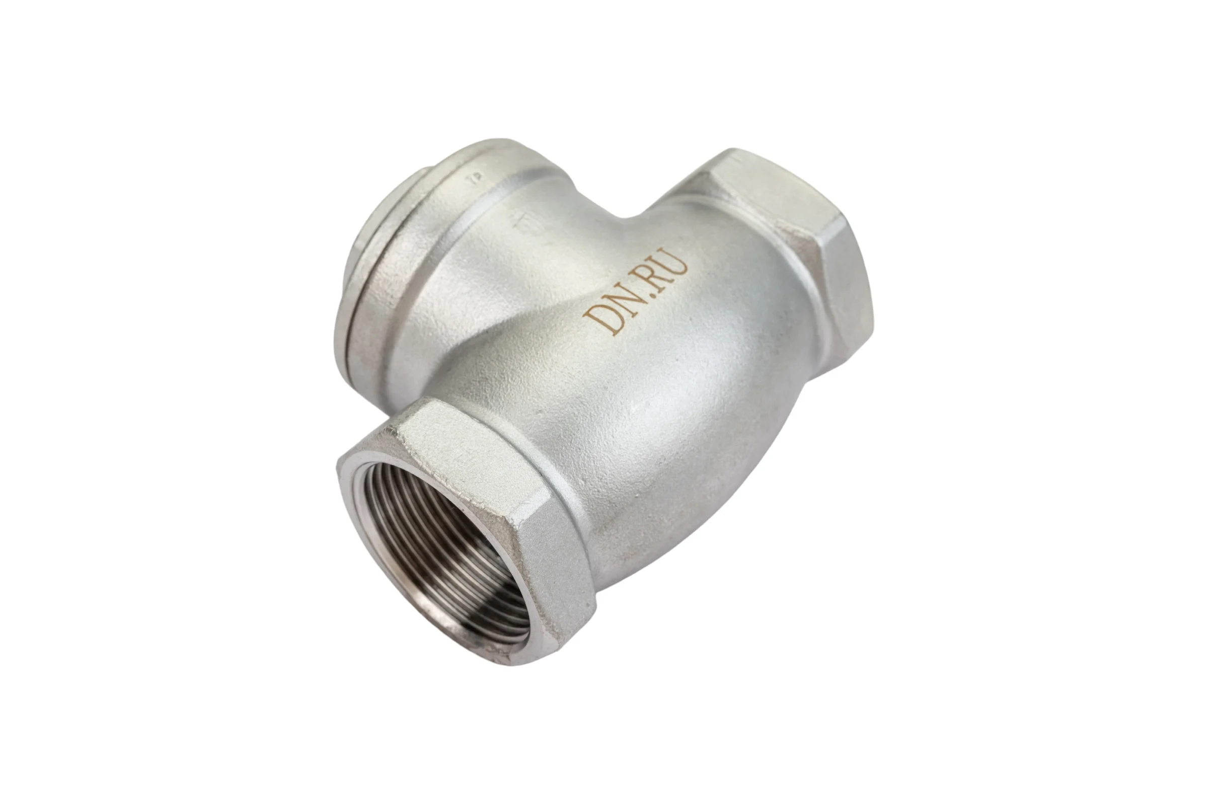 Клапан обратный SCV-316 1 1/4″ DN.ru Ду32 Ру16 муфтовый, поворотный, нержавеющая сталь D100-00496