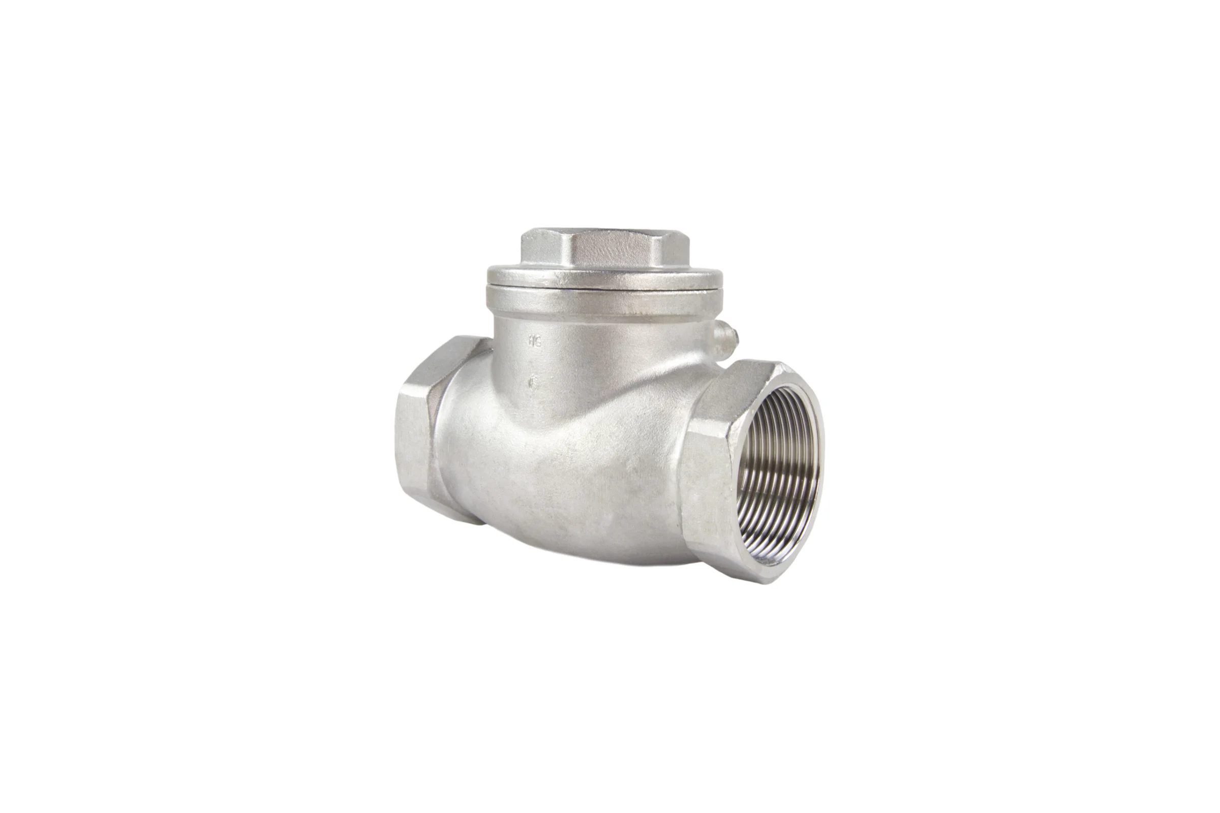 Клапан обратный DN.ru SCV-316 2 1/2″ Ду65 Ру16 муфтовый, поворотный, нержавеющая сталь D100-00499