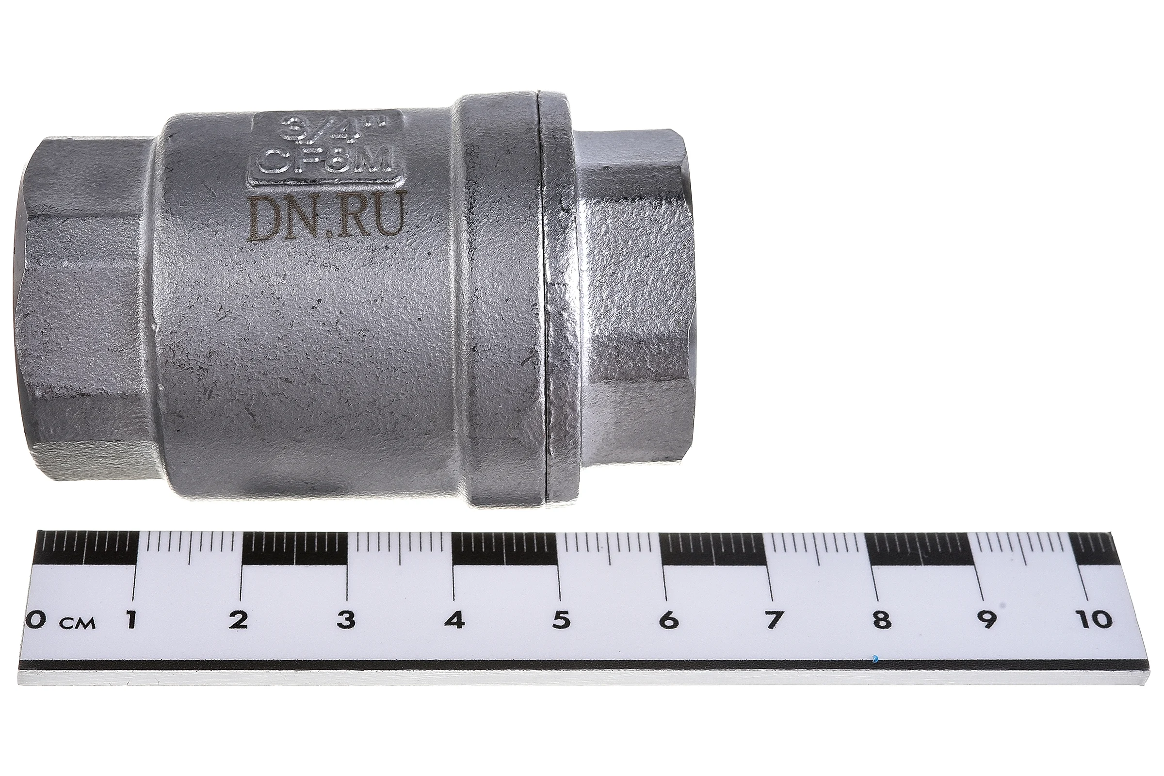 Клапан обратный LSCV 3/4″ Ду20 DN.ru Ру16 муфтовый, пружинный, нержавеющая сталь D100-00488
