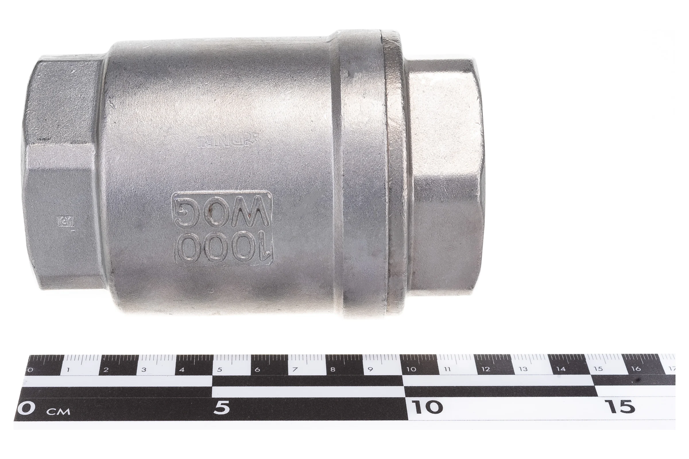 Клапан обратный LSCV 2″ Ду50 DN.ru Ру16 муфтовый, пружинный, нержавеющая сталь D100-00492