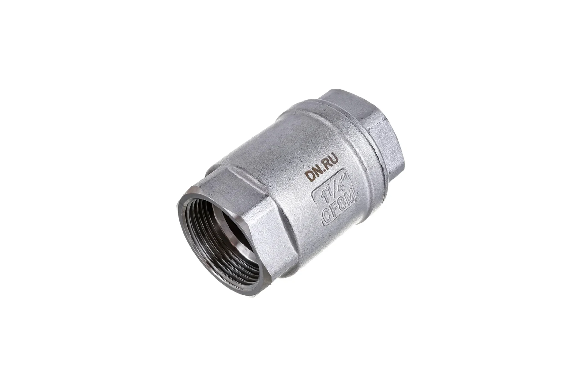 Клапан обратный LSCV 1 1/4″ DN.ru Ду32 Ру16 муфтовый, пружинный, нержавеющая сталь D100-00490