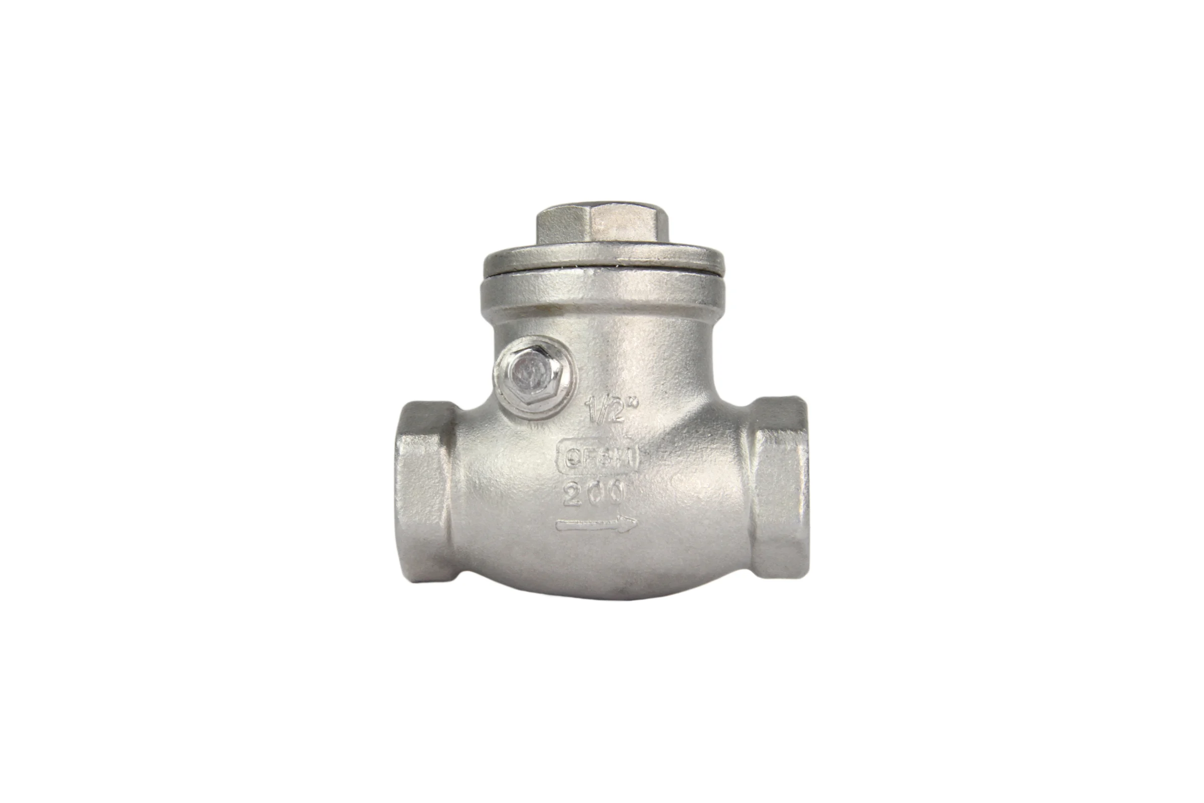 Клапан обратный SCV-316 1/2″ Ду15 DN.ru Ру16 муфтовый, поворотный, нержавеющая сталь D100-00493