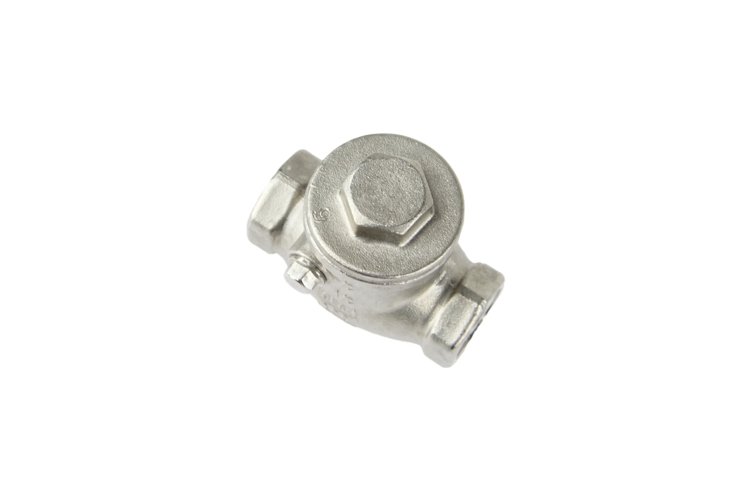 Клапан обратный SCV-316 1/2″ Ду15 DN.ru Ру16 муфтовый, поворотный, нержавеющая сталь D100-00493