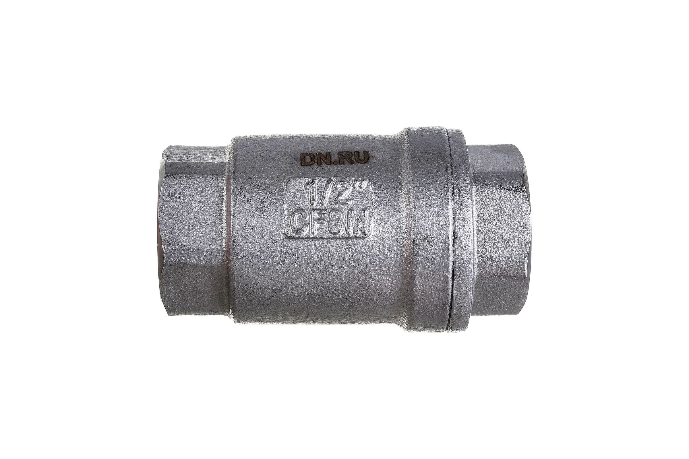 Клапан обратный LSCV 1/2″ Ду15 DN.ru Ру16 муфтовый, пружинный, нержавеющая сталь D100-00487
