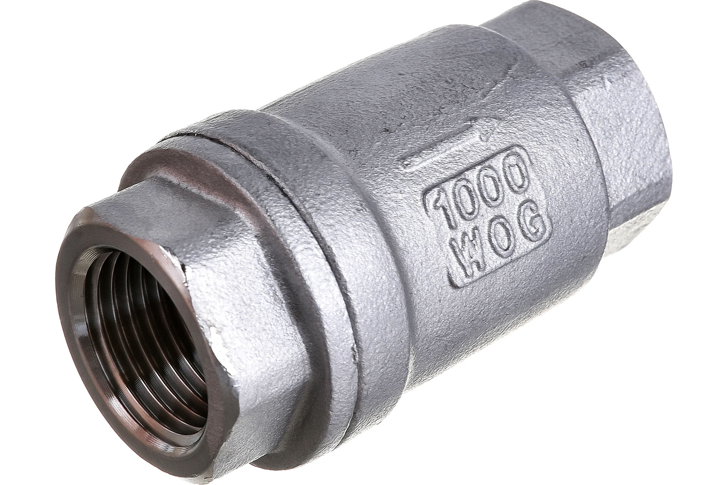 Клапан обратный LSCV 1/2″ Ду15 DN.ru Ру16 муфтовый, пружинный, нержавеющая сталь D100-00487