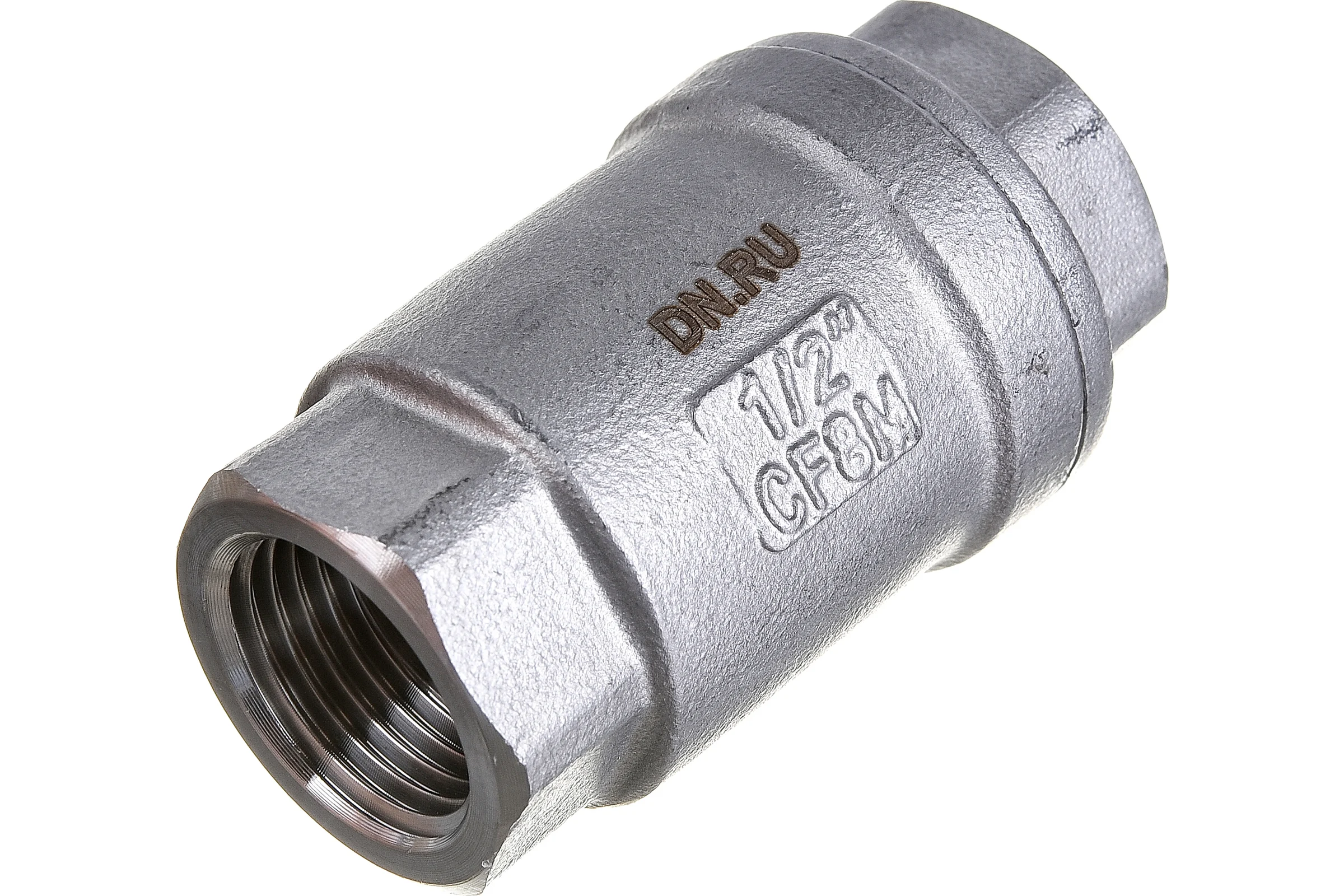 Клапан обратный LSCV 1/2″ Ду15 DN.ru Ру16 муфтовый, пружинный, нержавеющая сталь D100-00487