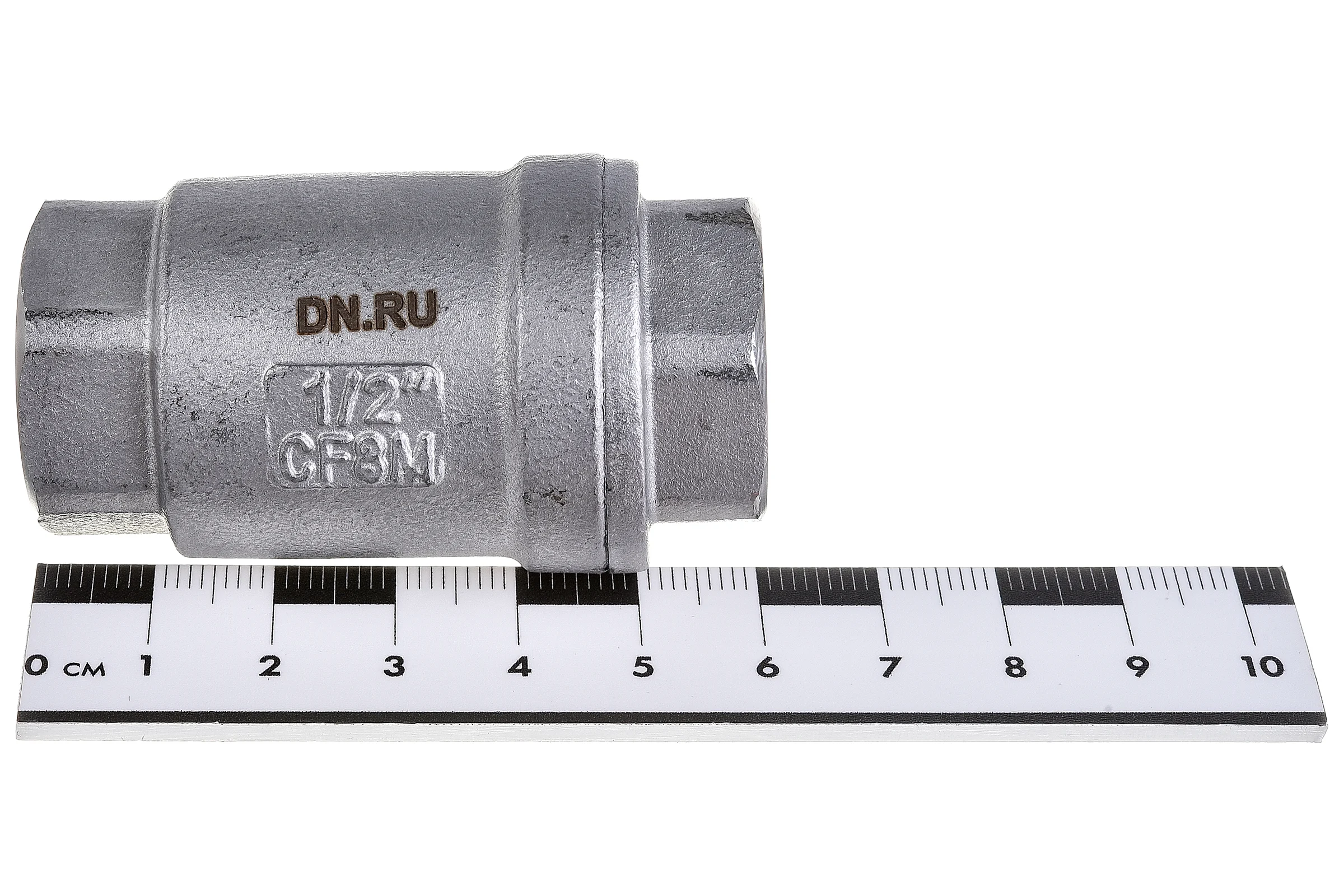 Клапан обратный LSCV 1/2″ Ду15 DN.ru Ру16 муфтовый, пружинный, нержавеющая сталь D100-00487