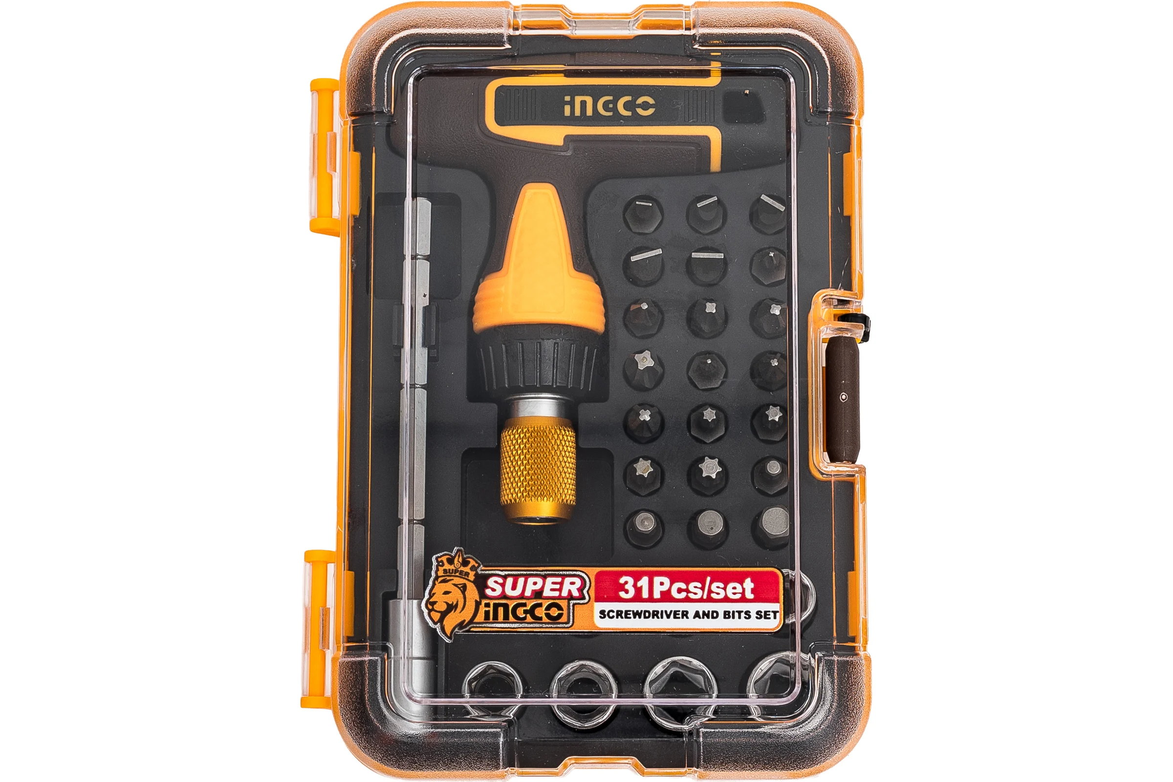 Набор отверток с Т-образной ручкой из 31 шт. INGCO SUPER HKSDB0318