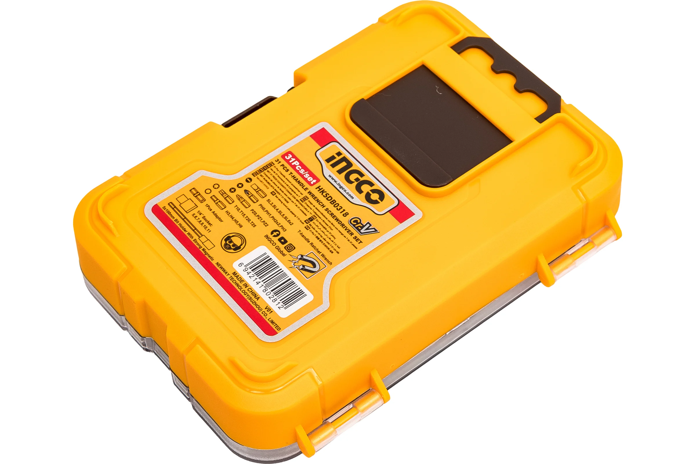 Набор отверток с Т-образной ручкой из 31 шт. INGCO SUPER HKSDB0318