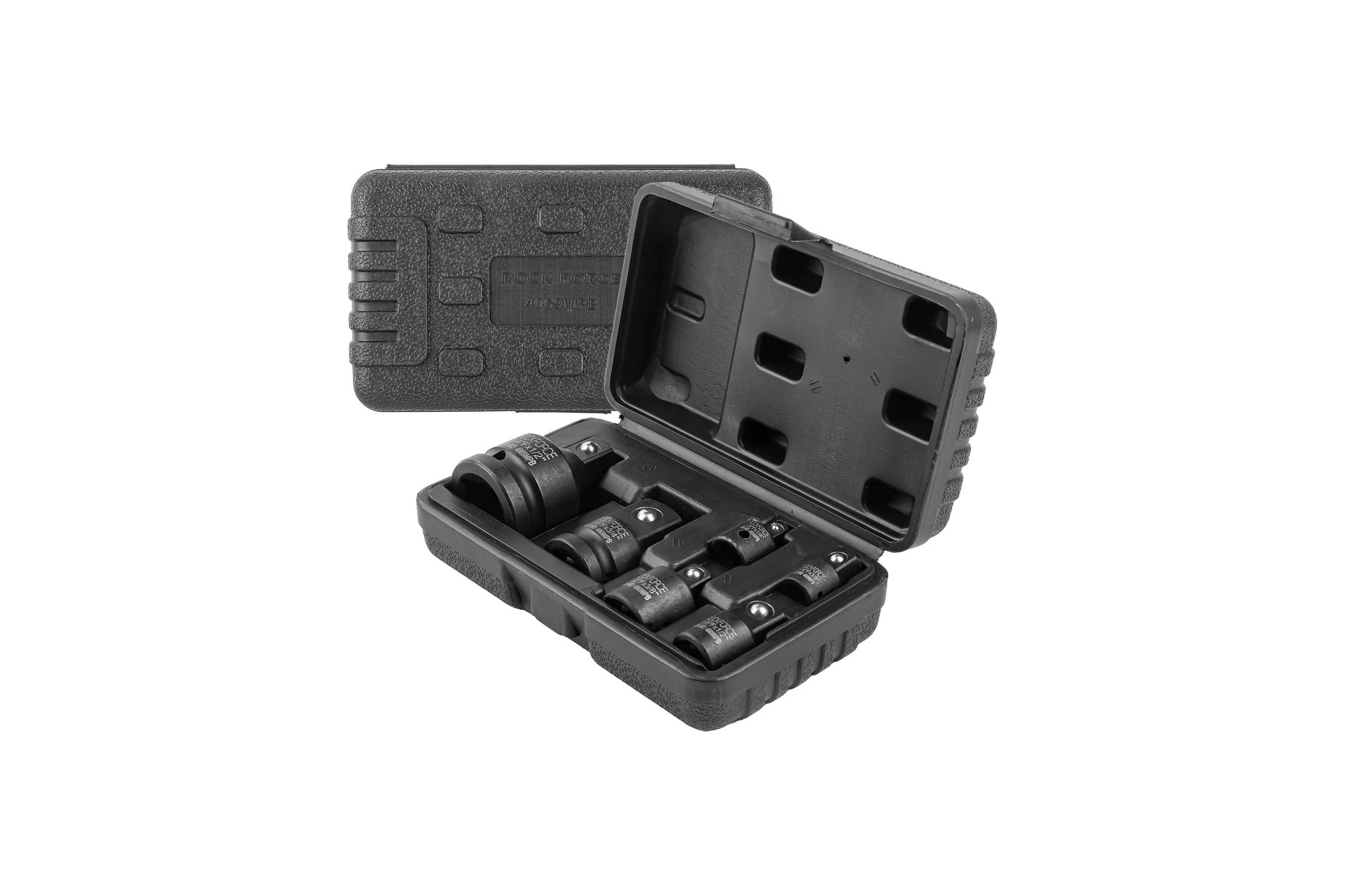 Набор адаптеров ударных Rockforce, 6предметов (1/4''(F)x3/8''(M),3/8''(F)x1/4''(M),3/8''(F)x1/2''(M),1/2''(F)x3/8''(M),1/2''(F)x3/4''(M),3/4''(F)x1/2''(M) в кейсе RF-4069MPB(56708)