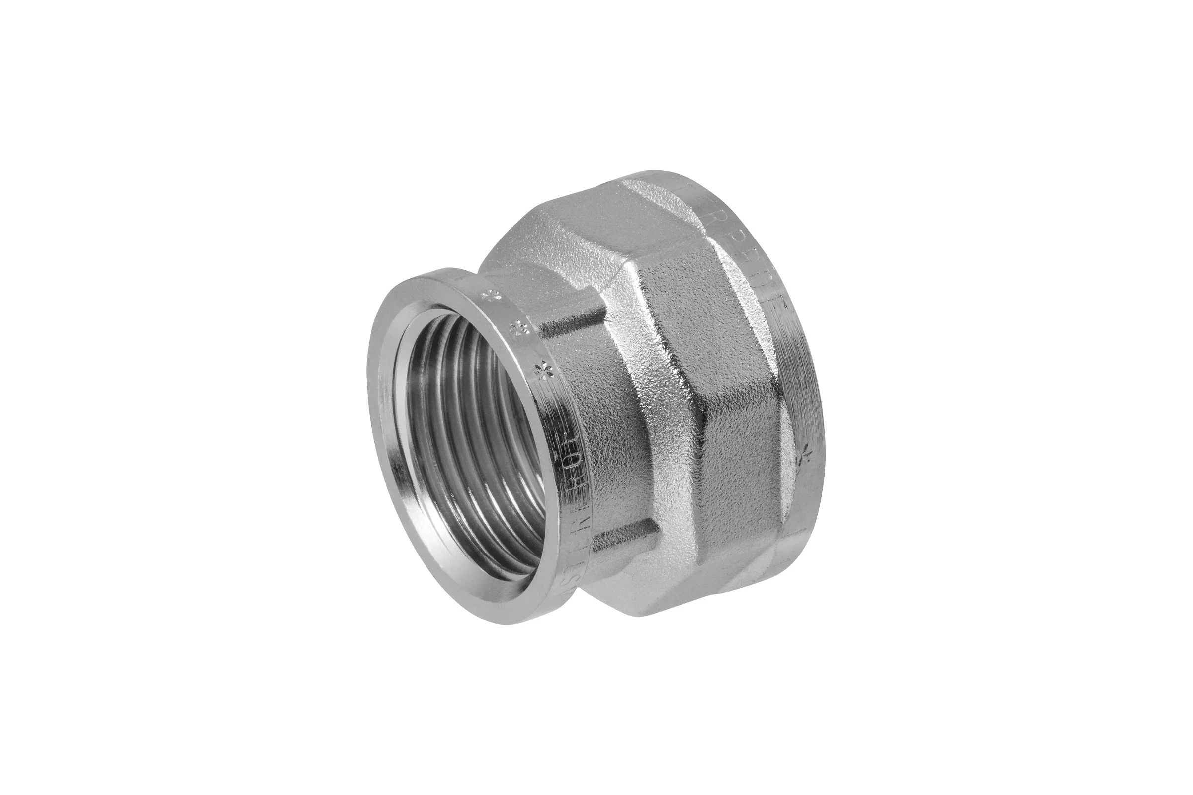 Муфта переходная MPF 1.1/4" х 1" латунная никелированная внутренняя резьба ИС.072155