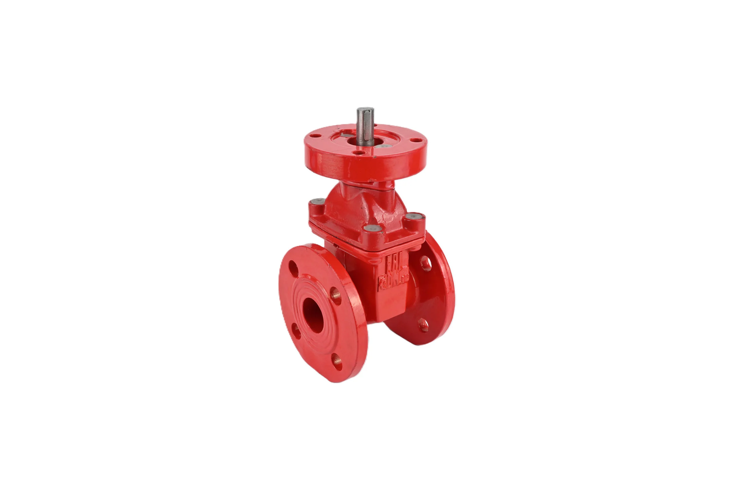 Задвижка клиновая DN.ru 30ч939р Ду40 Ру16 под электропривод, цвет - красный D040-00699