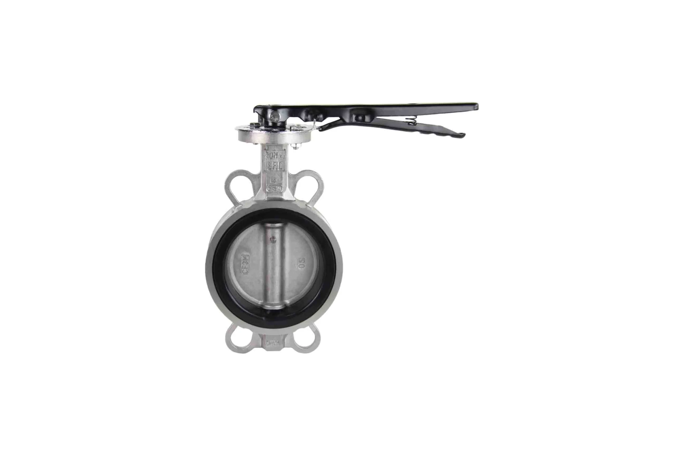 Затвор дисковый поворотный DN.ru 316L-316L-NBR Ду125 Ру16 с рукояткой D050-01451