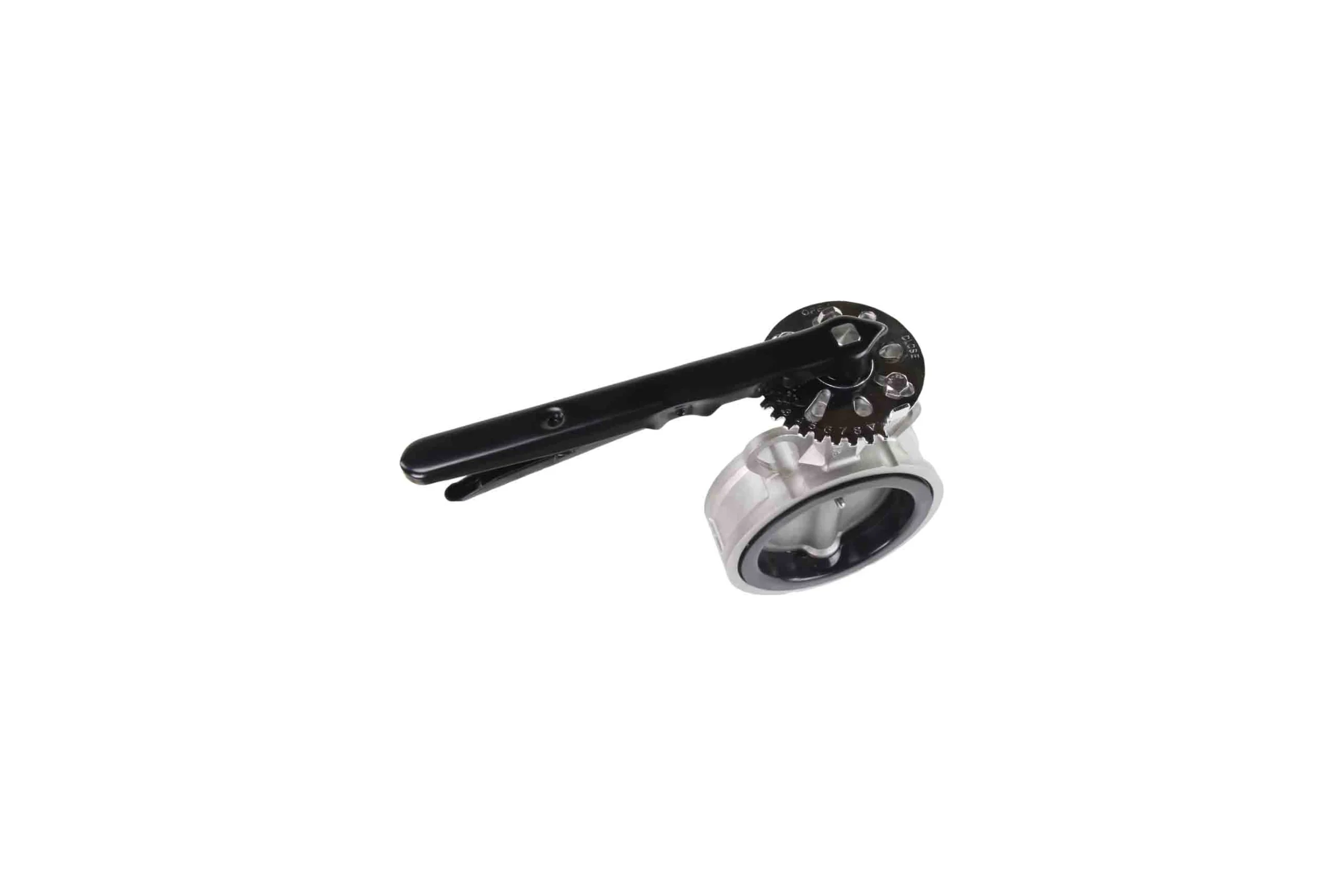 Затвор дисковый поворотный DN.ru 316L-316L-NBR Ду125 Ру16 с рукояткой D050-01451