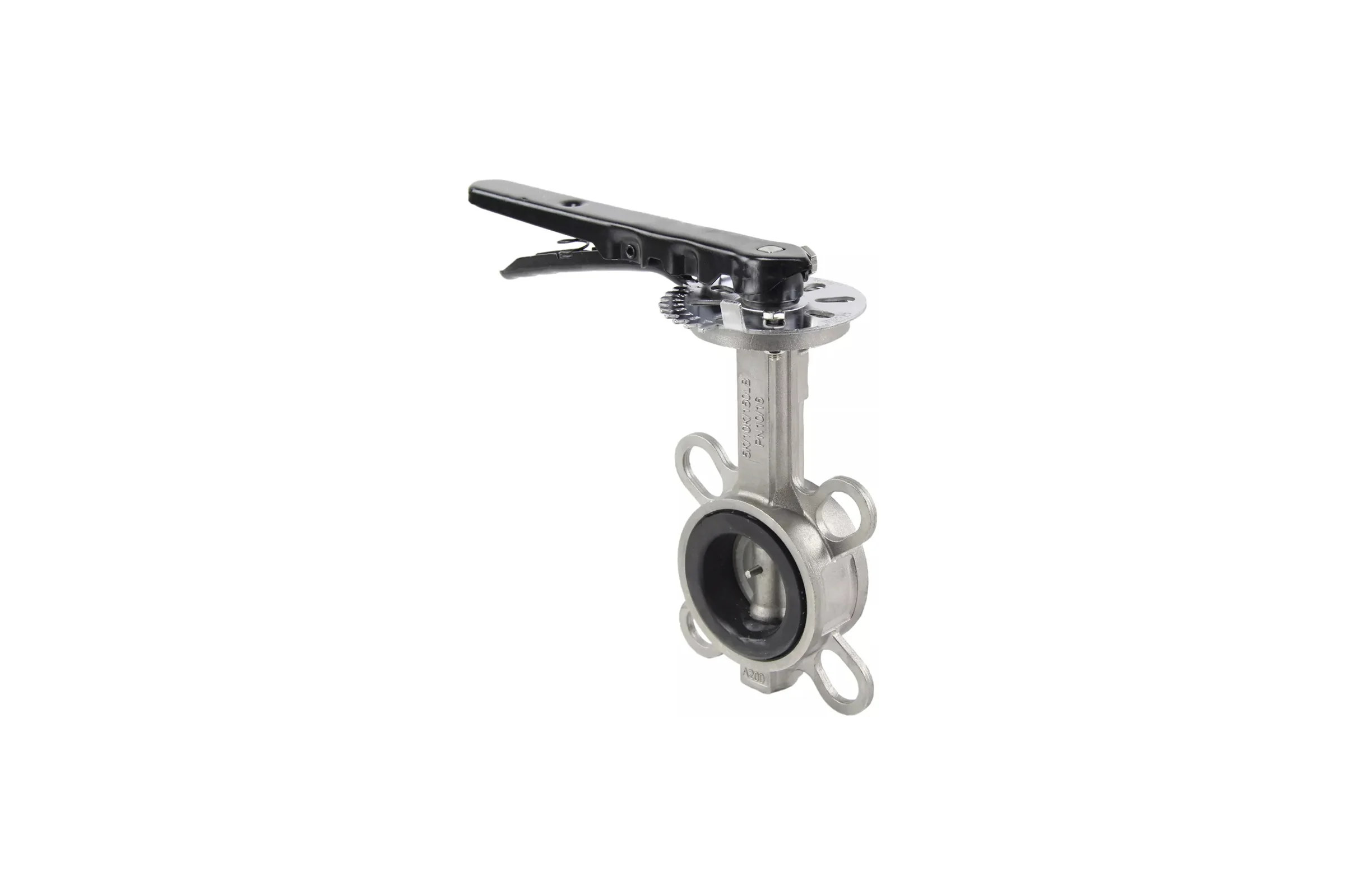Затвор дисковый поворотный DN.ru 316L-316L-NBR Ду80 Ру16 с рукояткой D050-01584