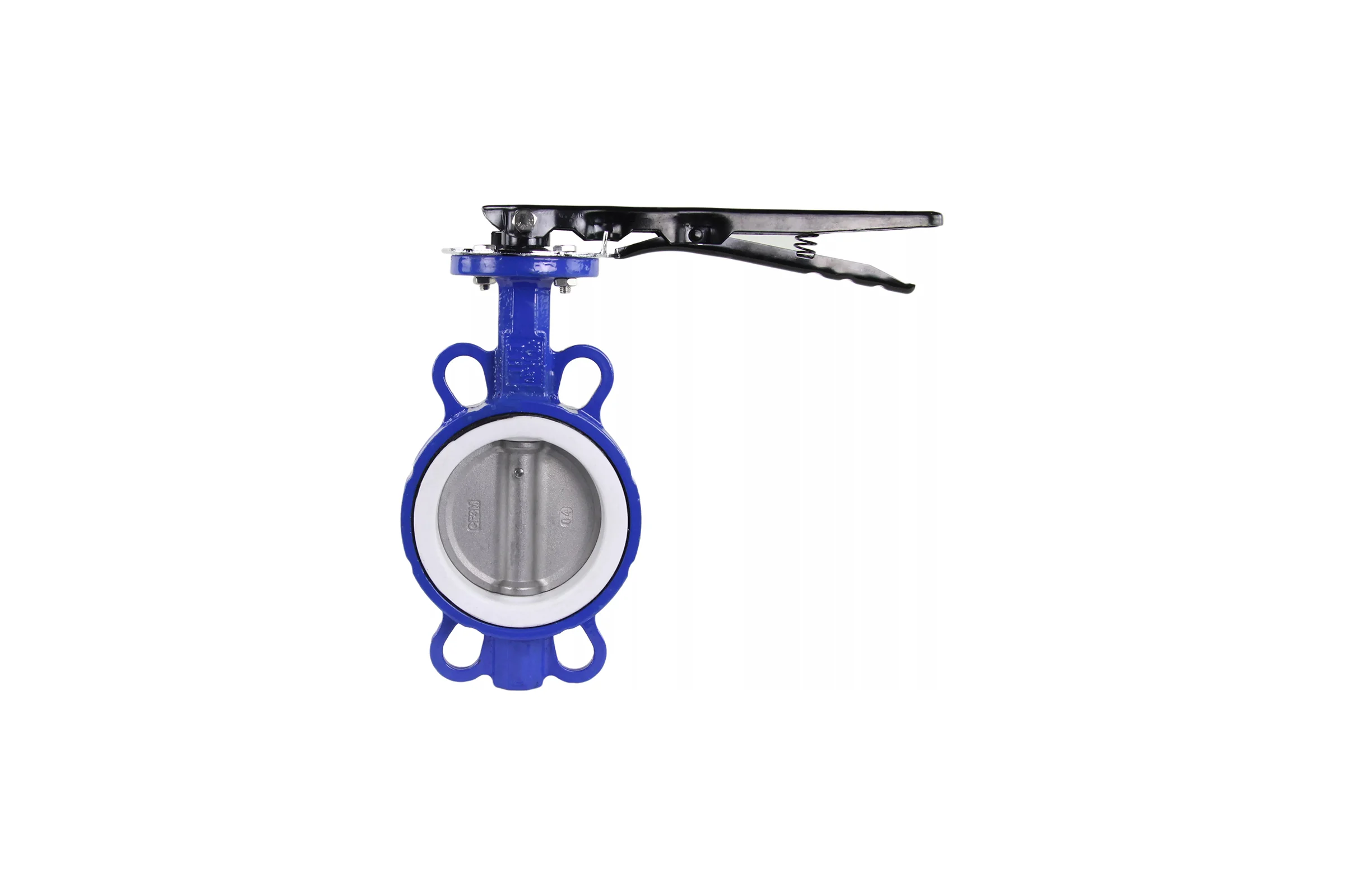 Поворотный затвор DN.ru WCB-316L-PTFE Ду80 Ру16, углеродистая сталь, PTFE, с ручкой D050-02417