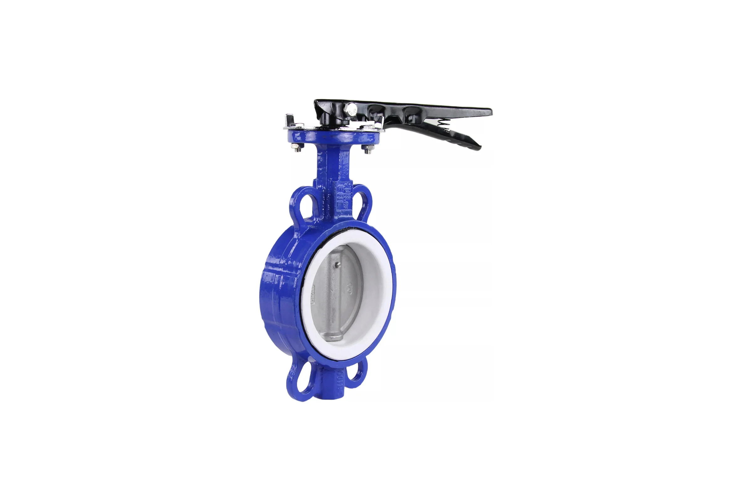 Поворотный затвор DN.ru WCB-316L-PTFE Ду80 Ру16, углеродистая сталь, PTFE, с ручкой D050-02417