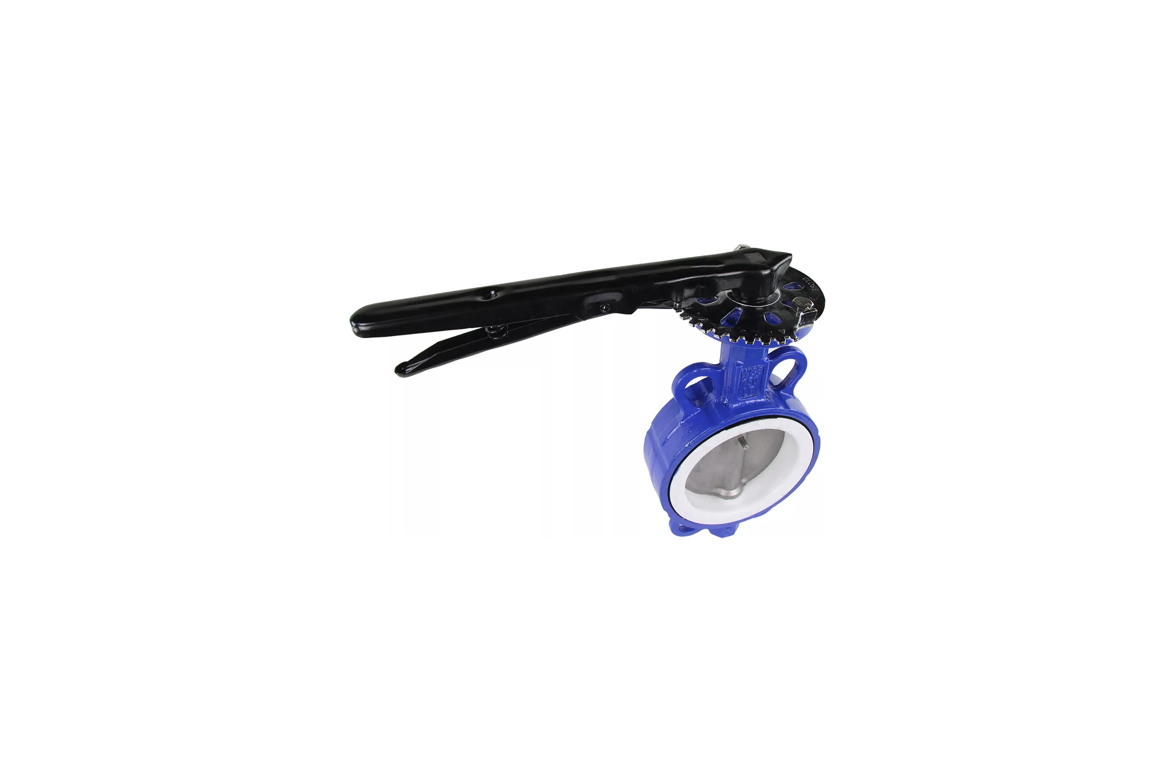 Поворотный затвор DN.ru WCB-316L-PTFE Ду80 Ру16, углеродистая сталь, PTFE, с ручкой D050-02417