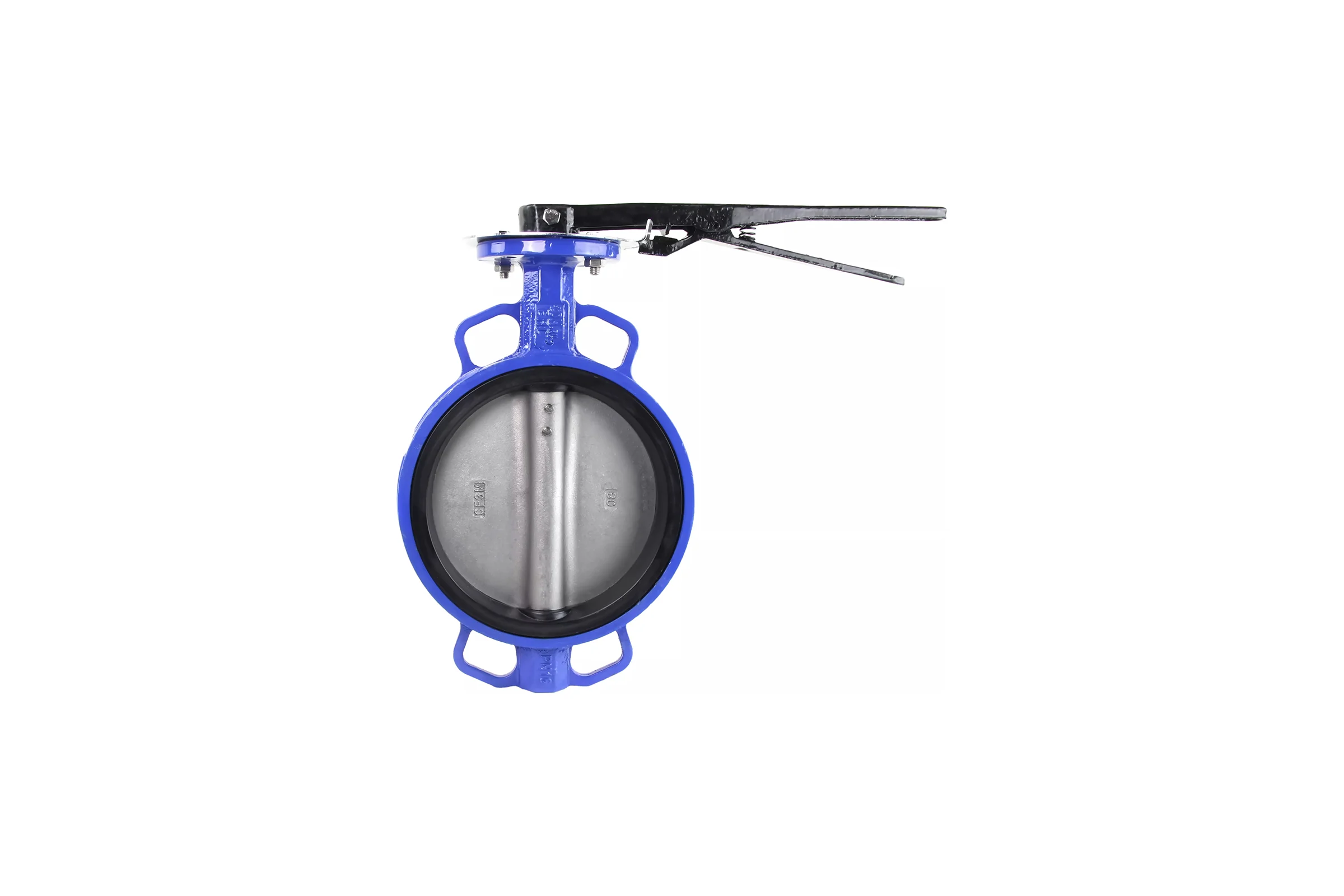 Поворотный дисковый затвор DN.ru WCB-316L-EPDM Ду300 Ру16 с рукояткой D050-02011