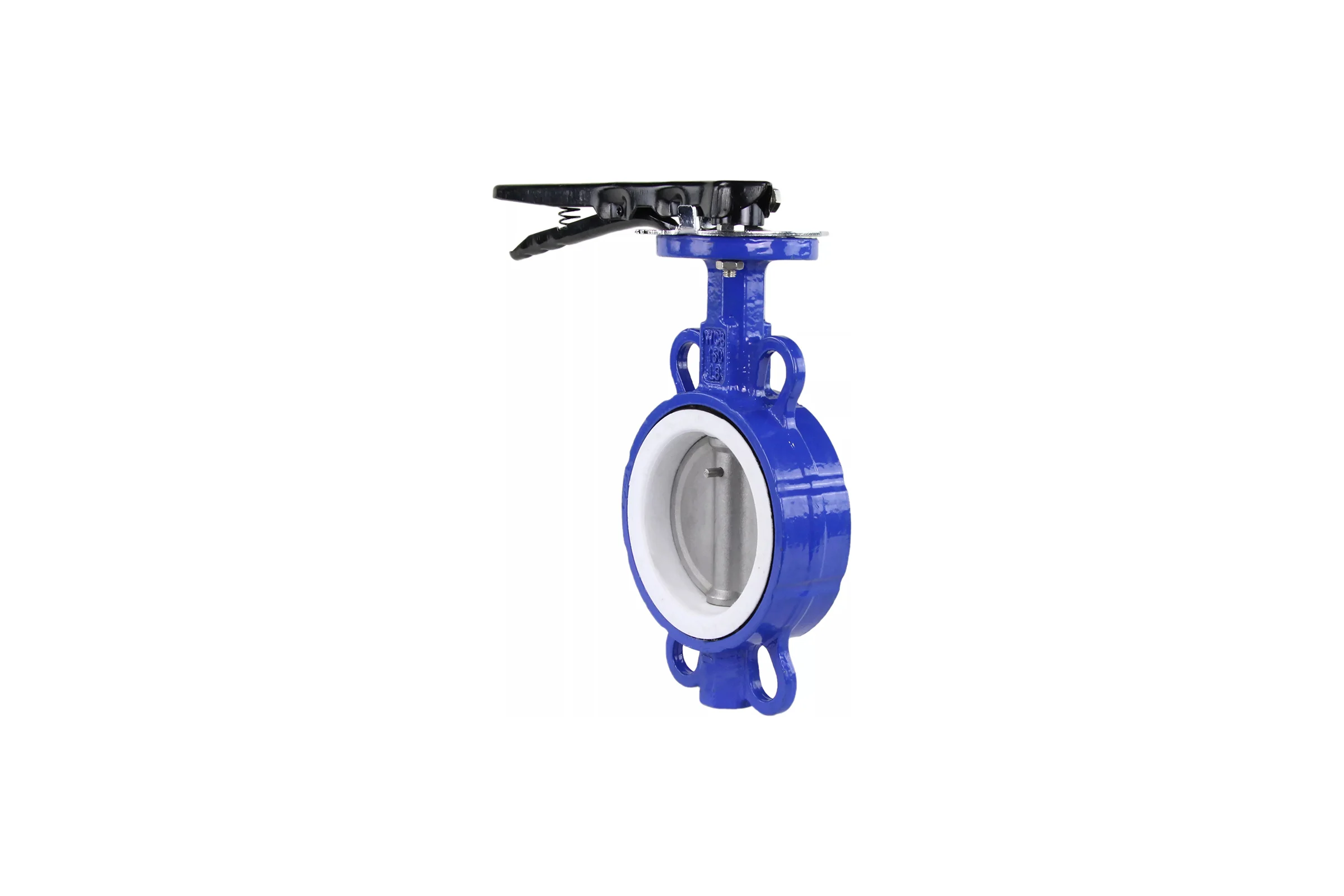 Поворотный затвор DN.ru WCB-316L-PTFE Ду100 Ру16, углеродистая сталь, PTFE, с ручкой D050-02265