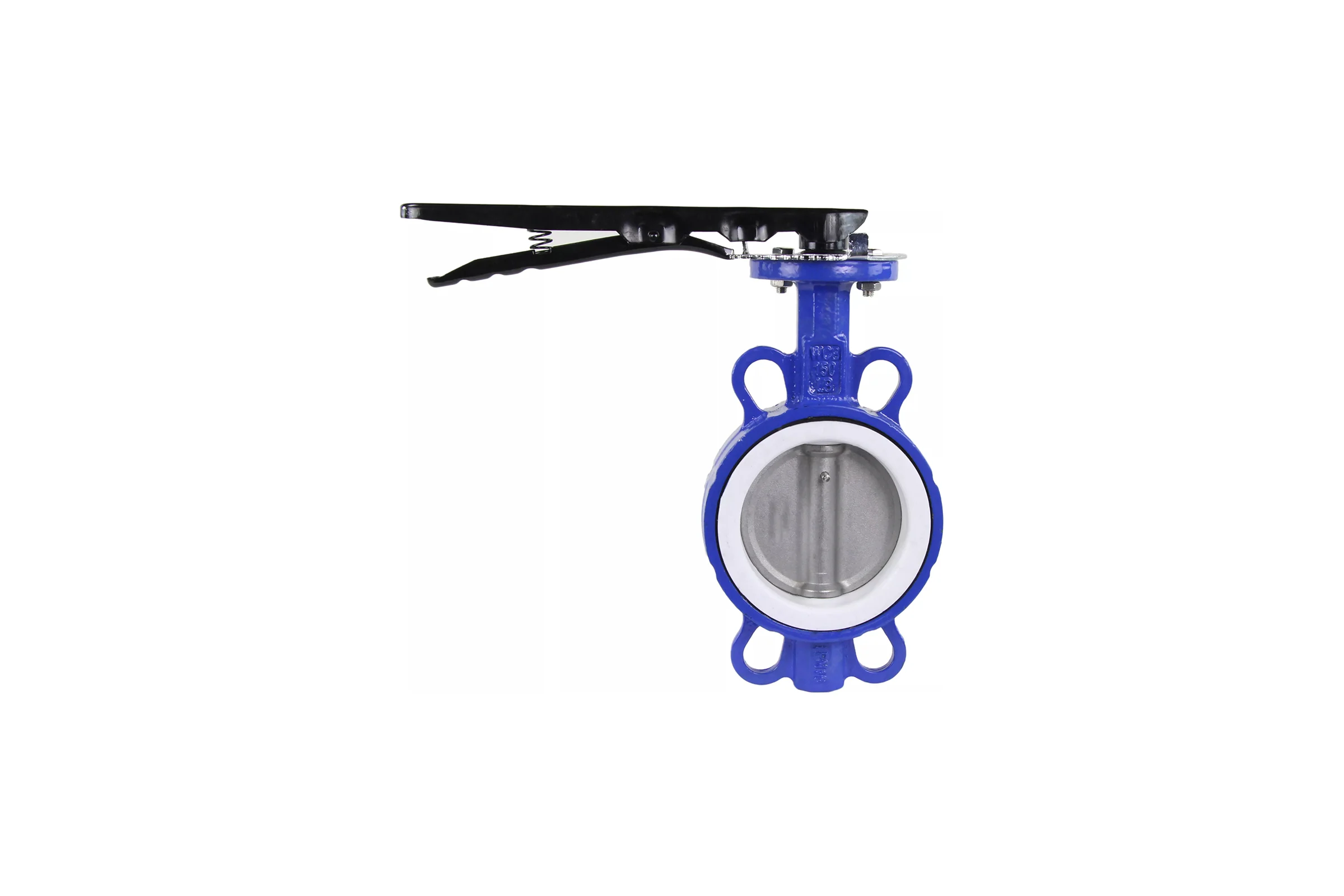 Поворотный затвор DN.ru WCB-316L-PTFE Ду100 Ру16, углеродистая сталь, PTFE, с ручкой D050-02265