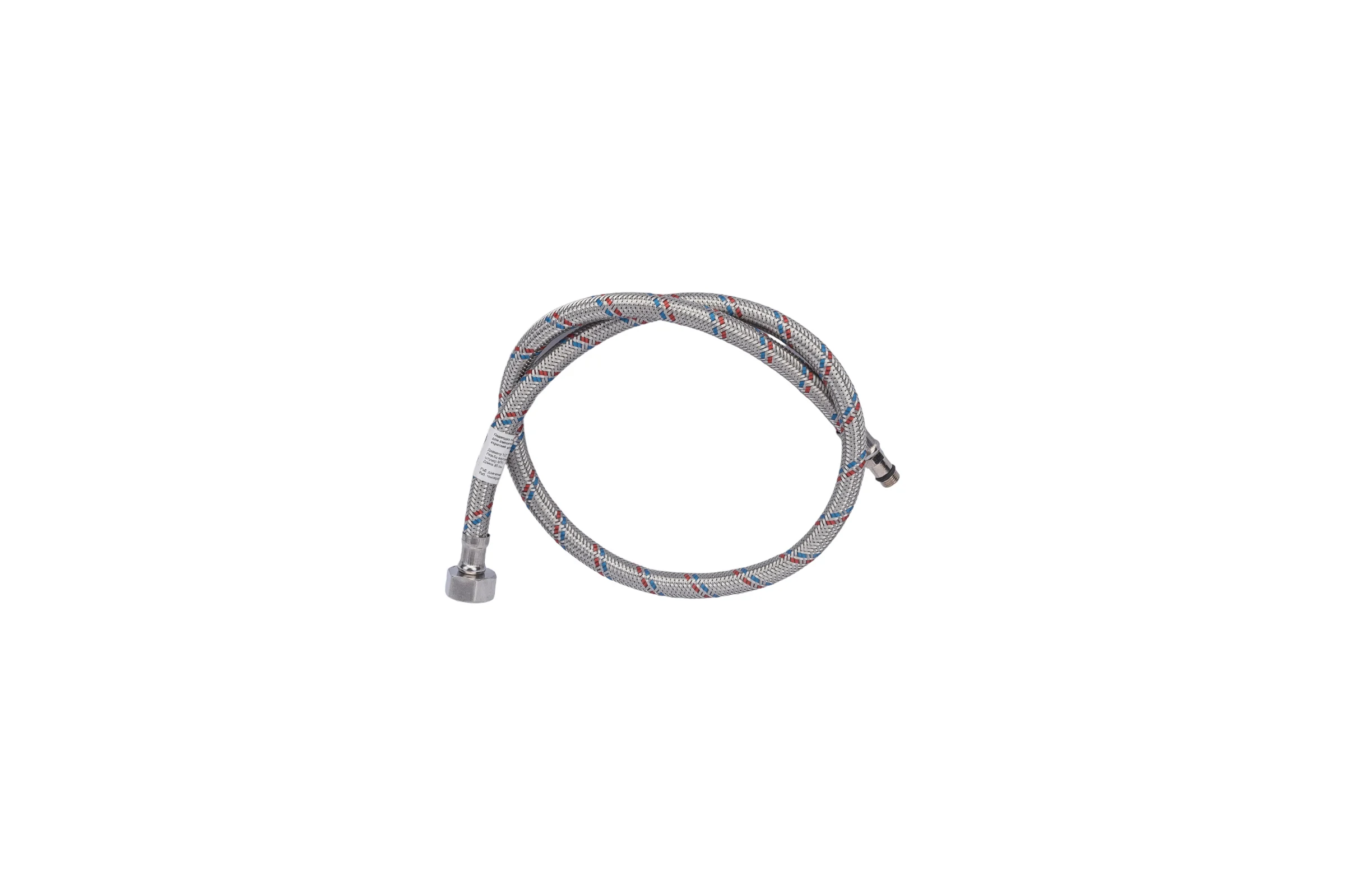 Подводка для смесителей СТМ сталь, 1/2xM10x80 см., короткий штуцер CWFSS080