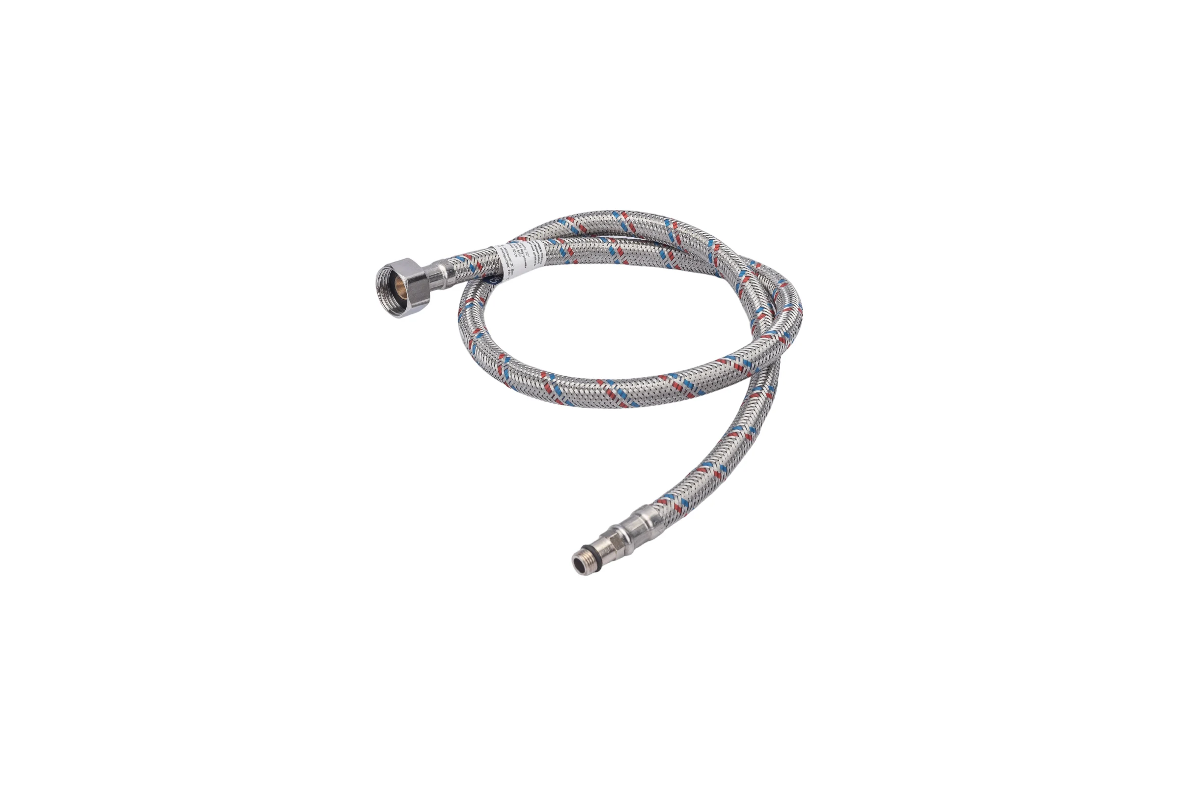 Подводка для смесителей СТМ сталь, 1/2xM10x80 см., короткий штуцер CWFSS080