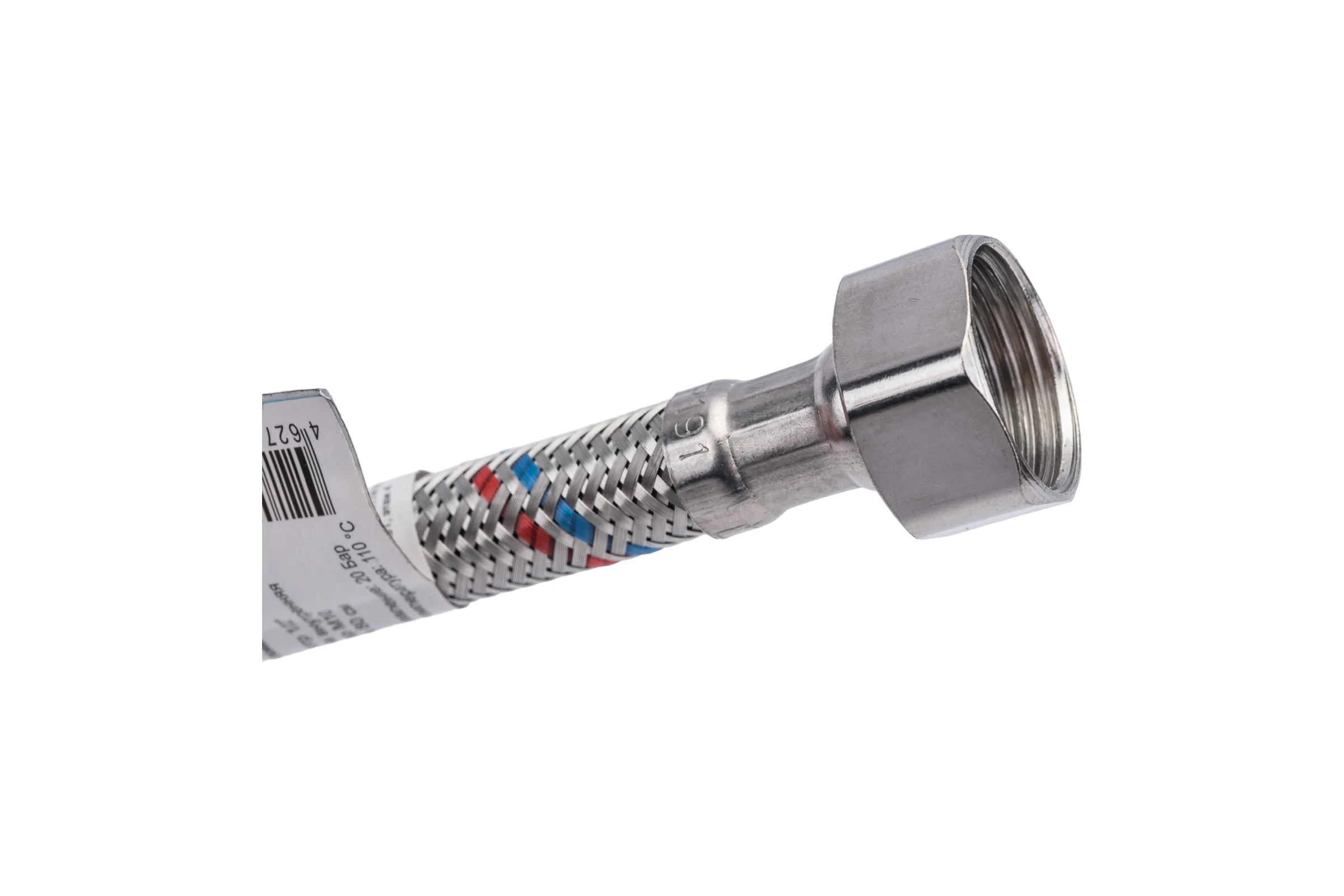 Подводка для смесителей СТМ сталь, 1/2xM10x80 см., короткий штуцер CWFSS080