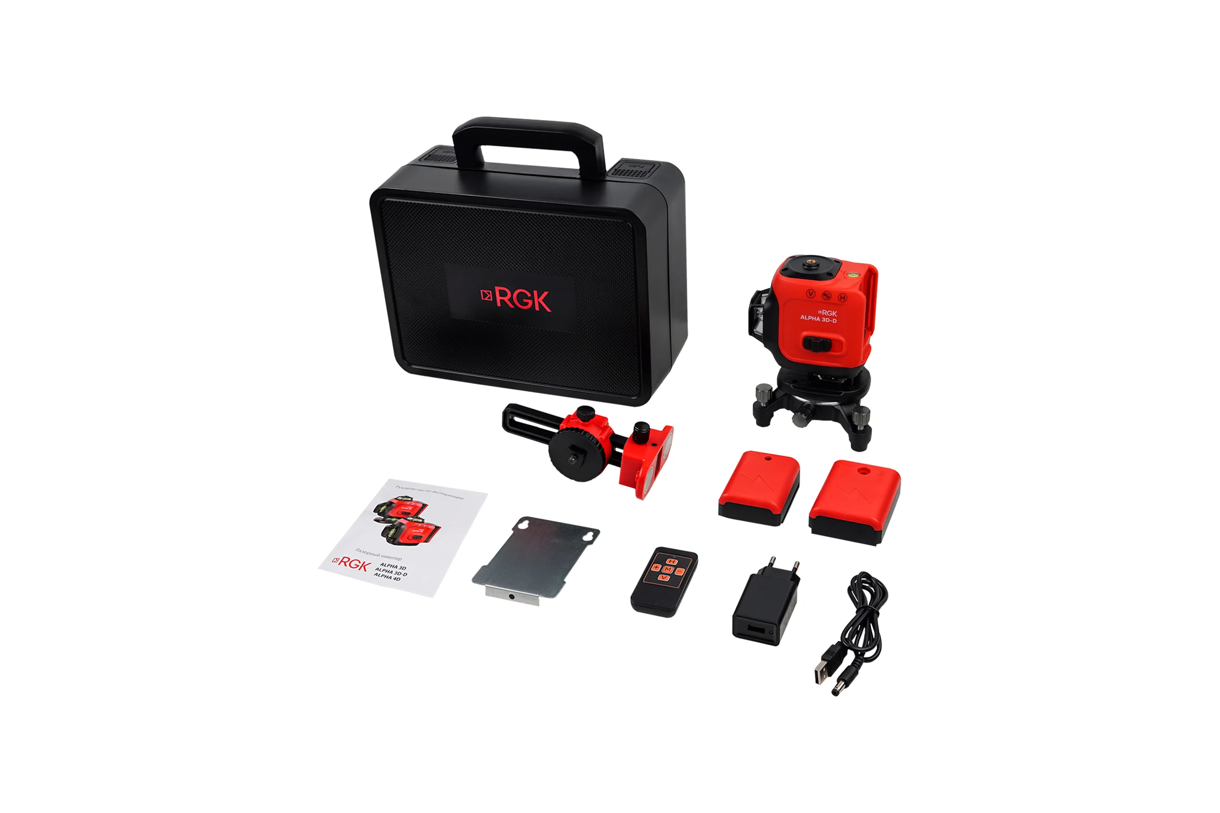 Лазерный уровень RGK ALPHA 3D-D 722873