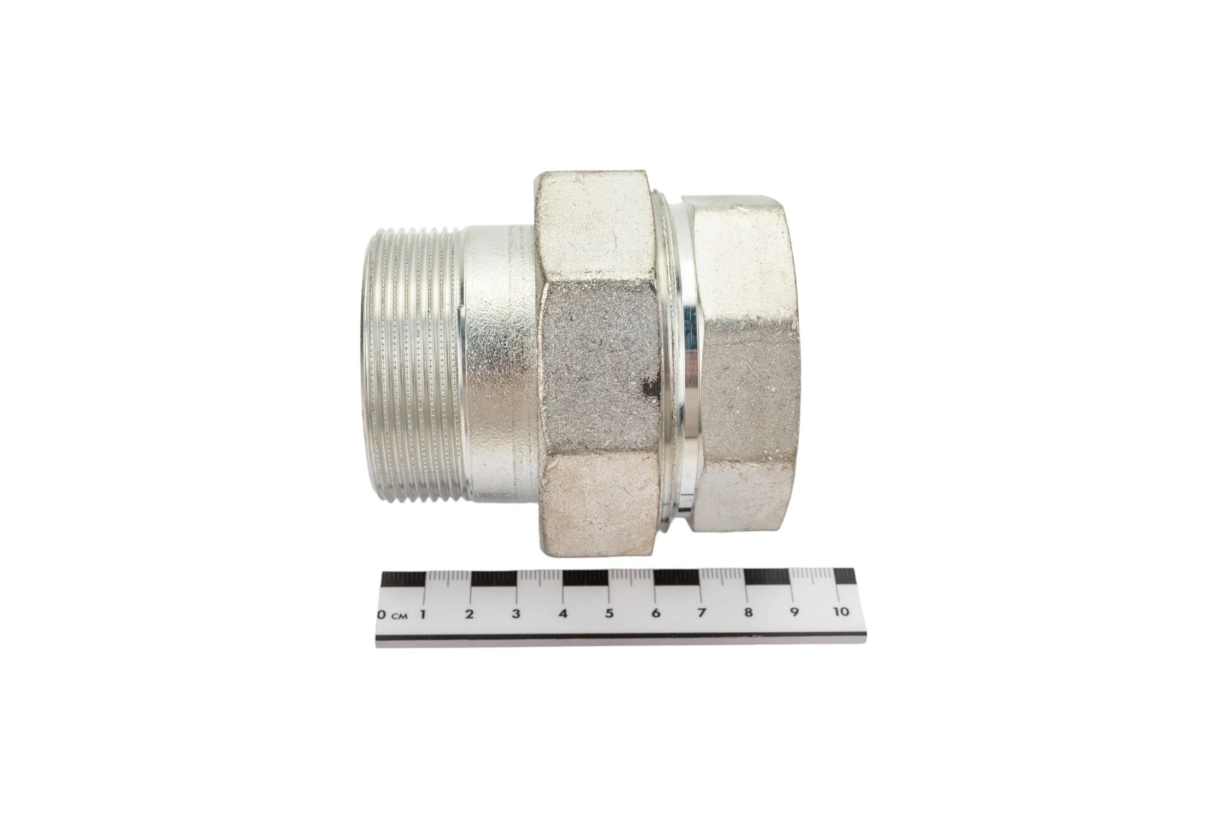 Прямой сгон американка ELSEN НВ, 2, 2, TIN латунь, с плоским уплотнением EBF26.20T