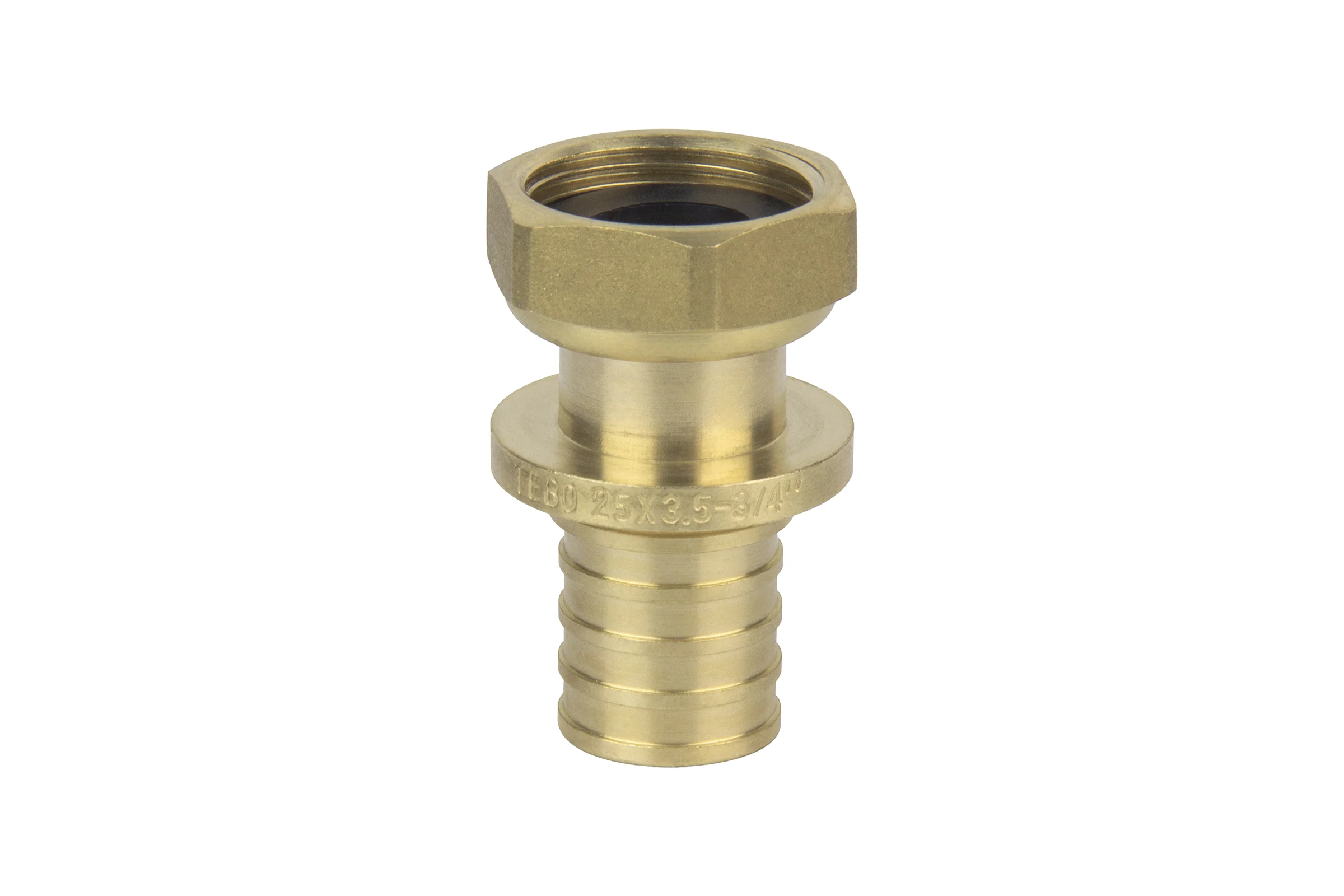 Муфта с накидной гайкой TEBO 25x3/4" ВР аксиальная T-ЛА.М.9.25-34.CN