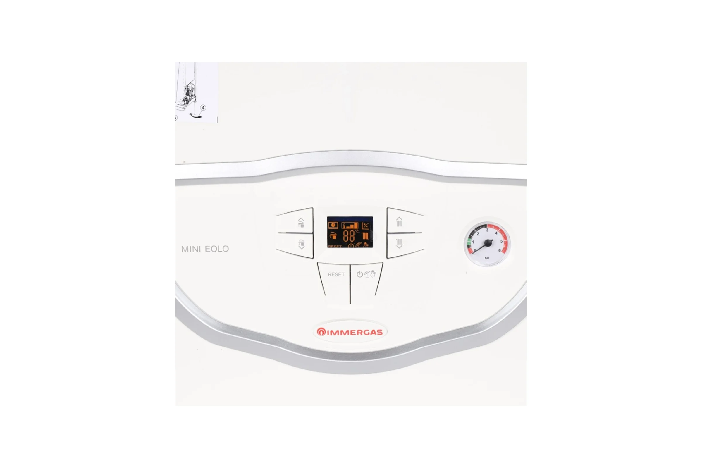 Котел газовый настенный/двухконтурный Immergas 3.020853 Mini Eolo 24 3 E RG0091BRT68ASH