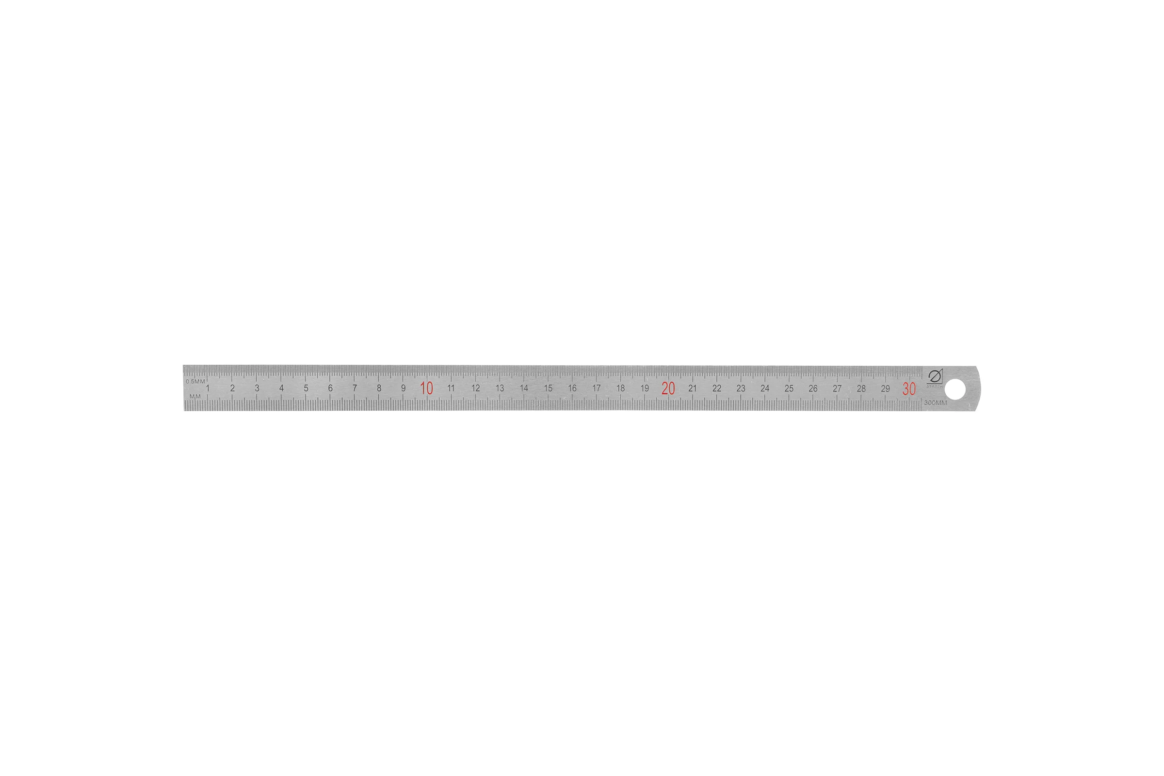 Линейка измерительная металлическая Эталон 300x18 мм 1056661