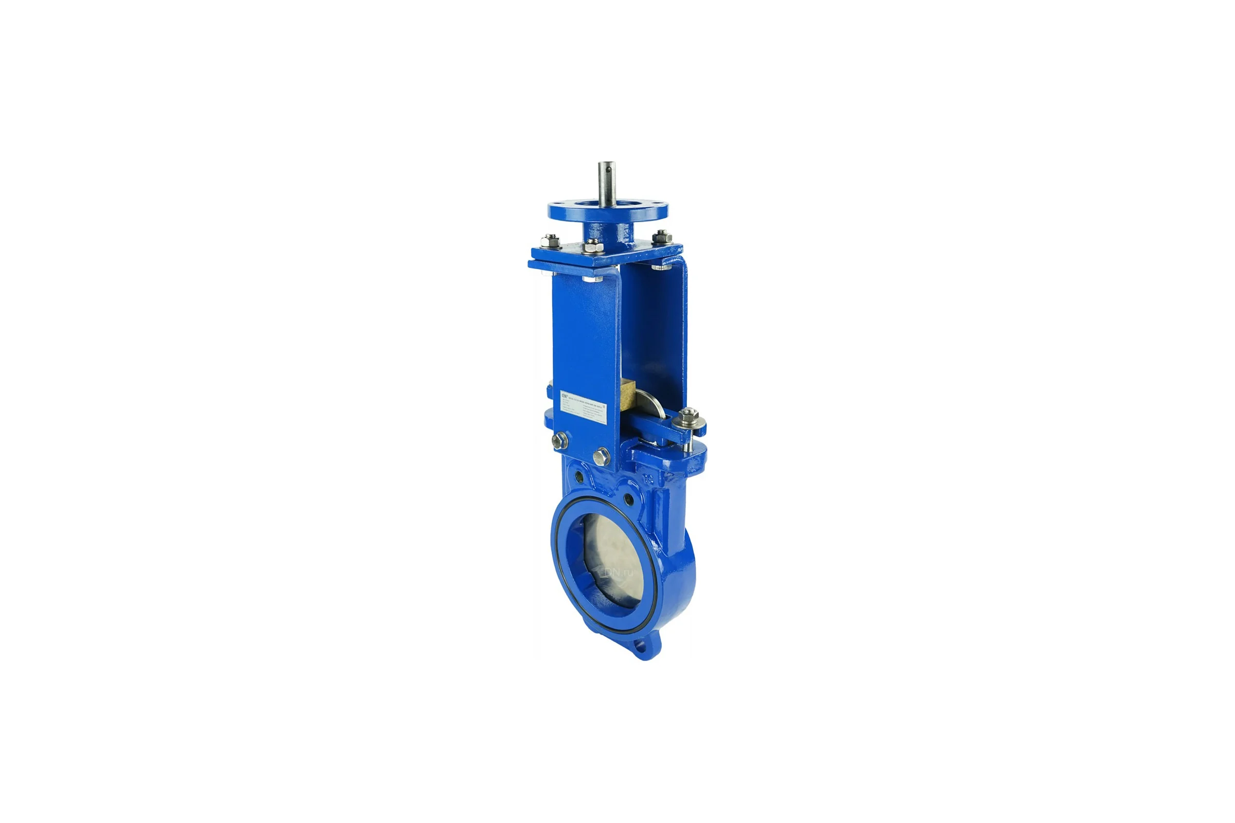 Задвижка шиберная DN.ru GGG40-SS304-NBR-2W-ISO Ду125 Ру10 с голым штоком и ISO-фланцем D040-03161