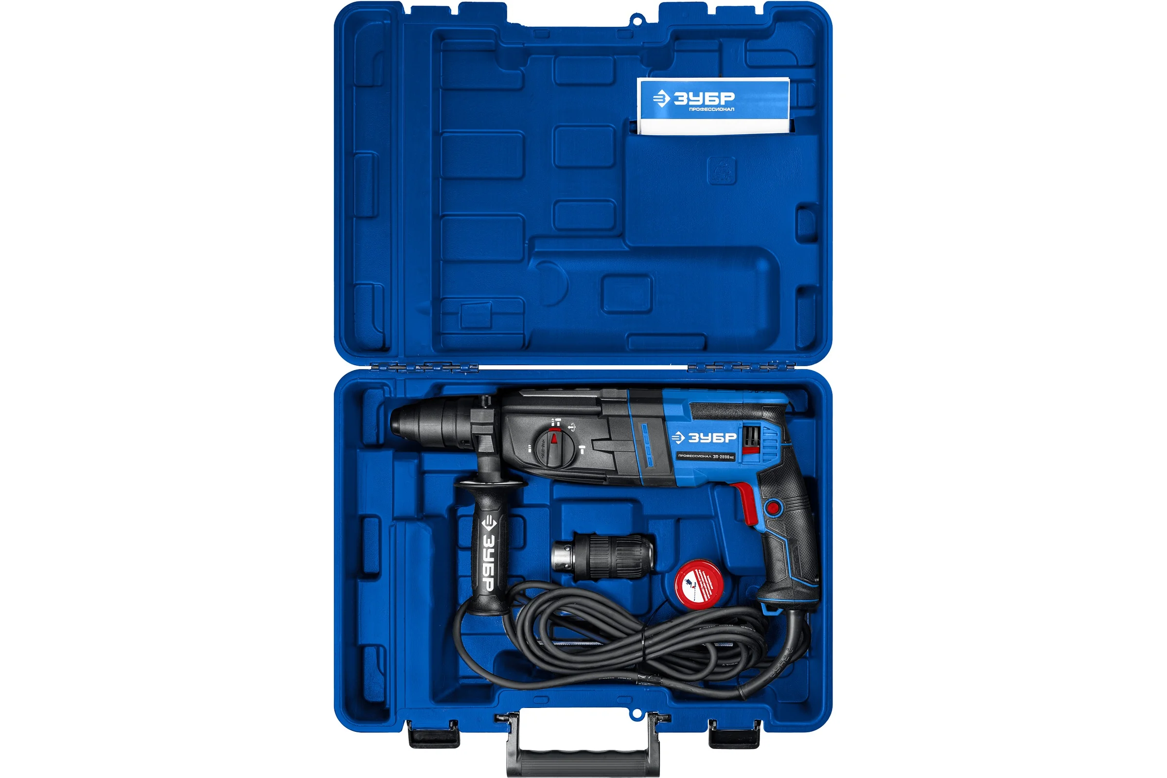 Перфоратор ЗУБР Профессионал SDS Plus + БЗП 28 мм, 900 Вт ЗП-2890 мс