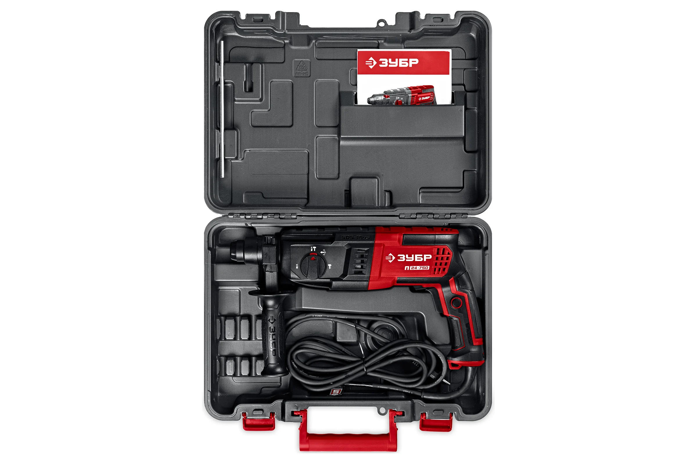 Перфоратор ЗУБР SDS Plus 24 мм, 750 Вт П-24-750